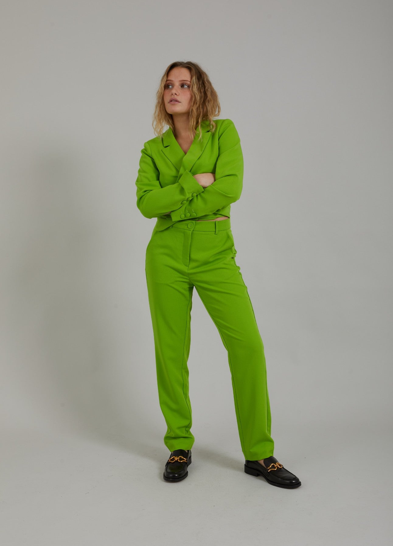 BUKSER M. NORMALE BEN - STELLA FIT - Flashy green