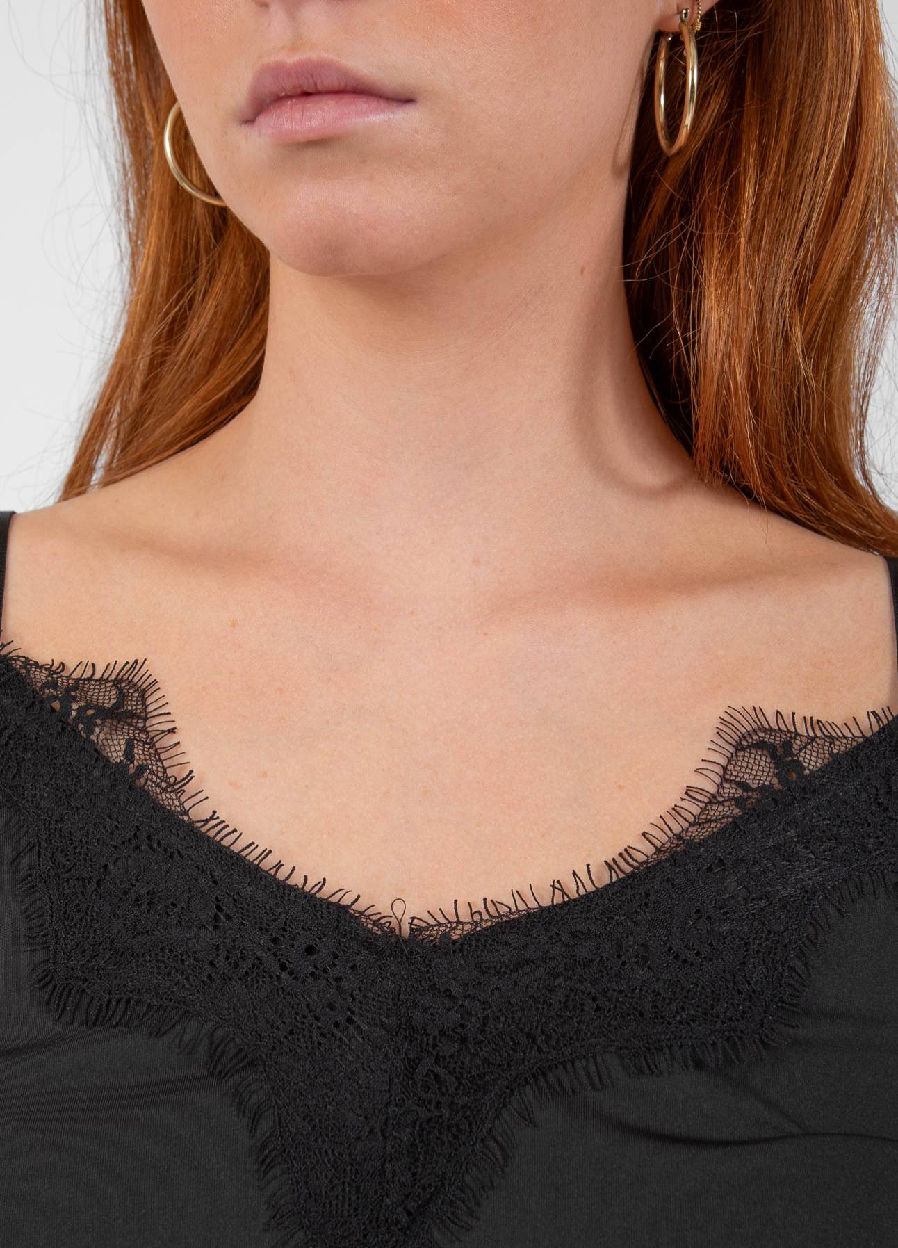 CC HEART BLONDETOP - Black