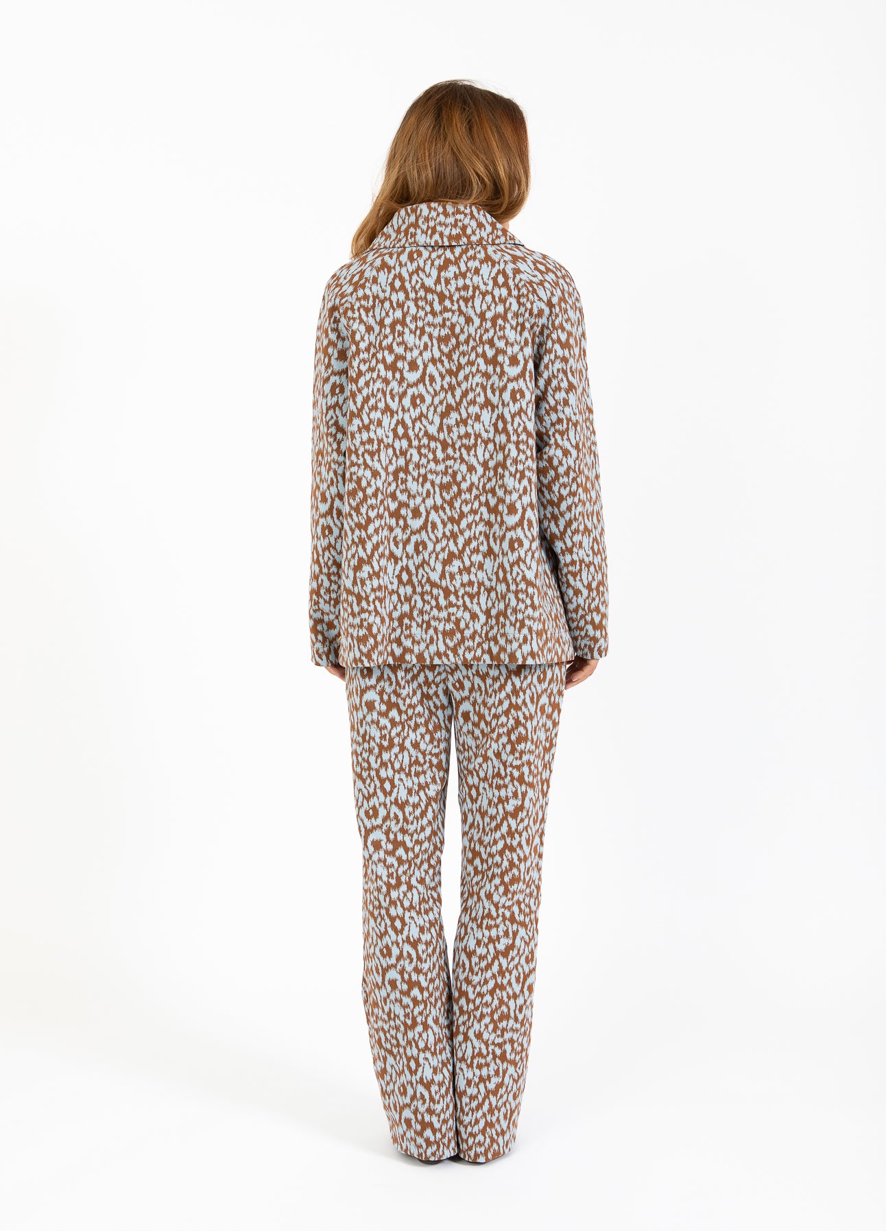 LEO BUKSER - LUCIA FIT - Ice leo jaquard