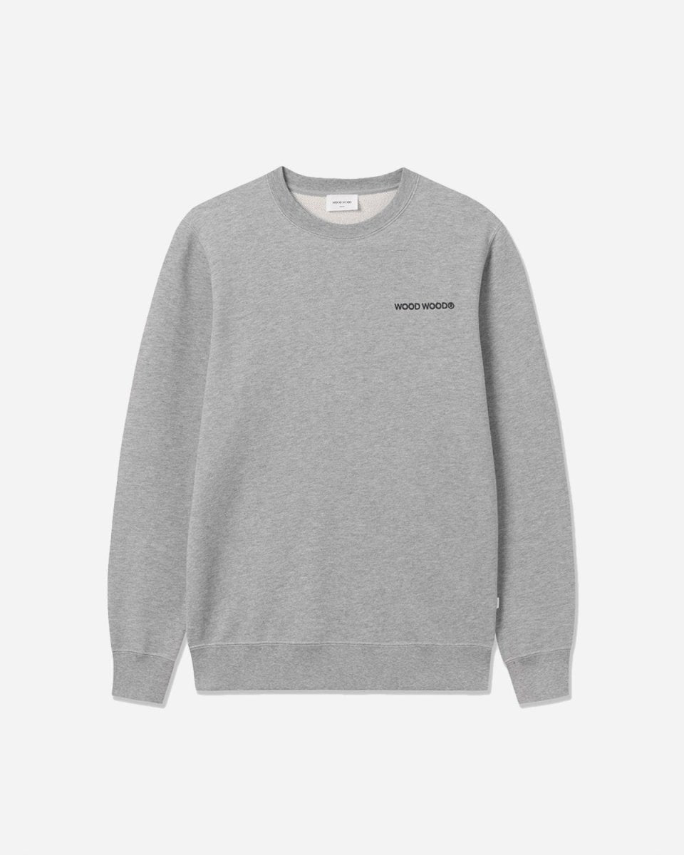 Hugh Logo Sweatshirt - Grey Melange Udsalg