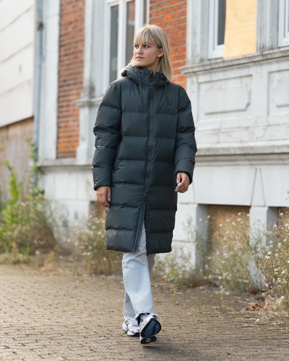 Long Puffer Jacket - Slate