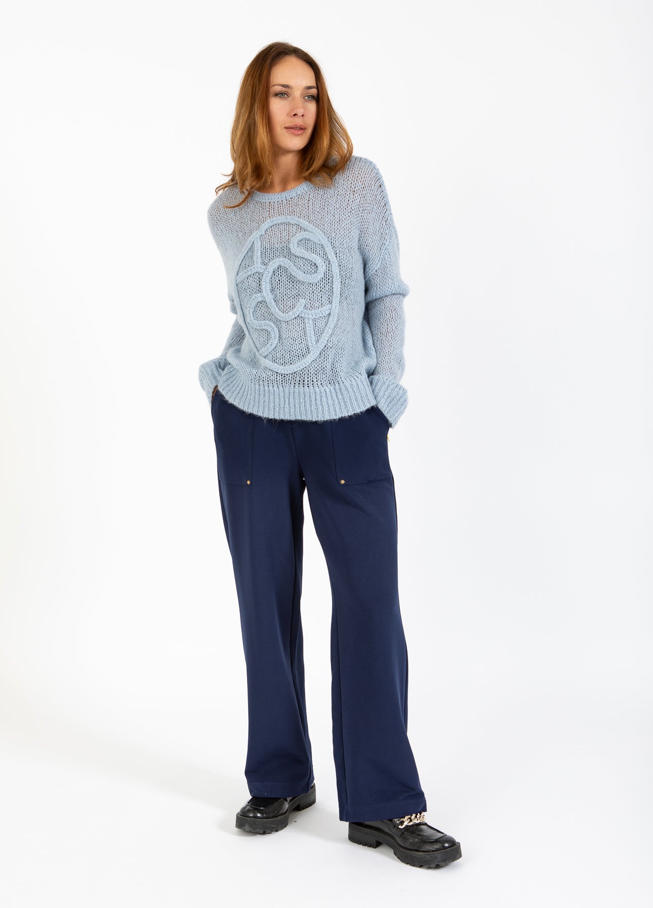 STRIK MED COSTER LOGO - Ice blue