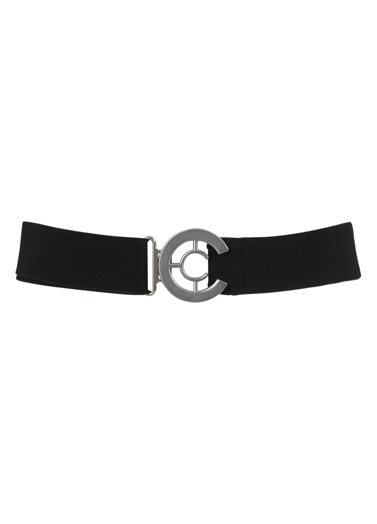 BÆLTE MED LOGO - Black/silver