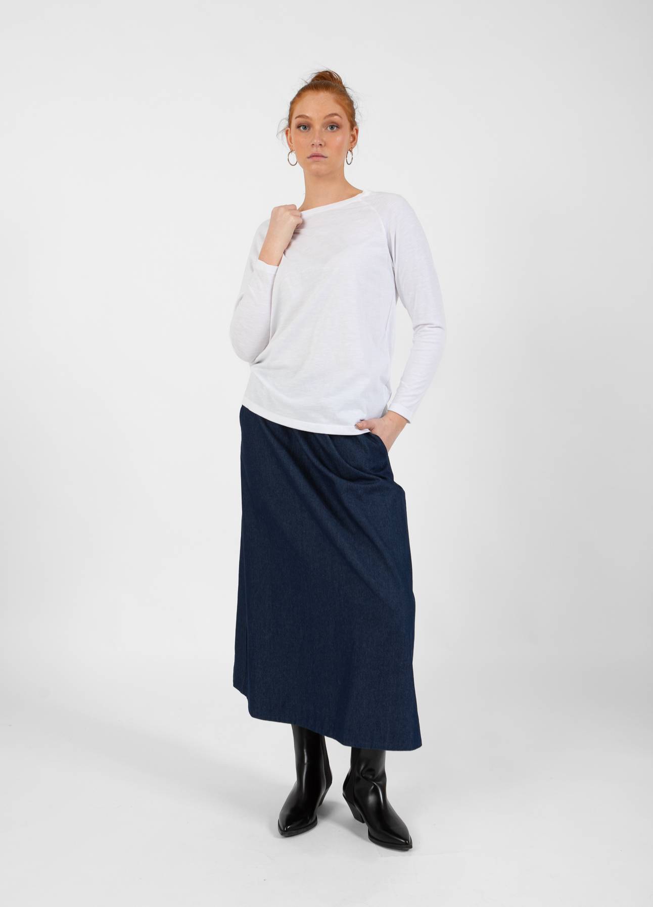CC HEART LANGÆRMET T-SHIRT - White