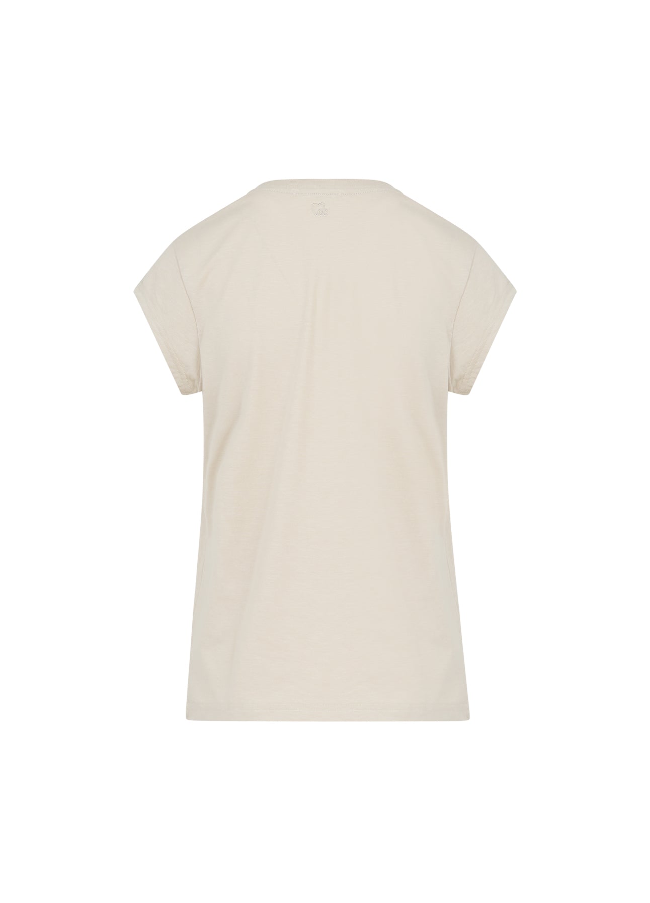 CC HEART V-HALS T-SHIRT - Light khaki