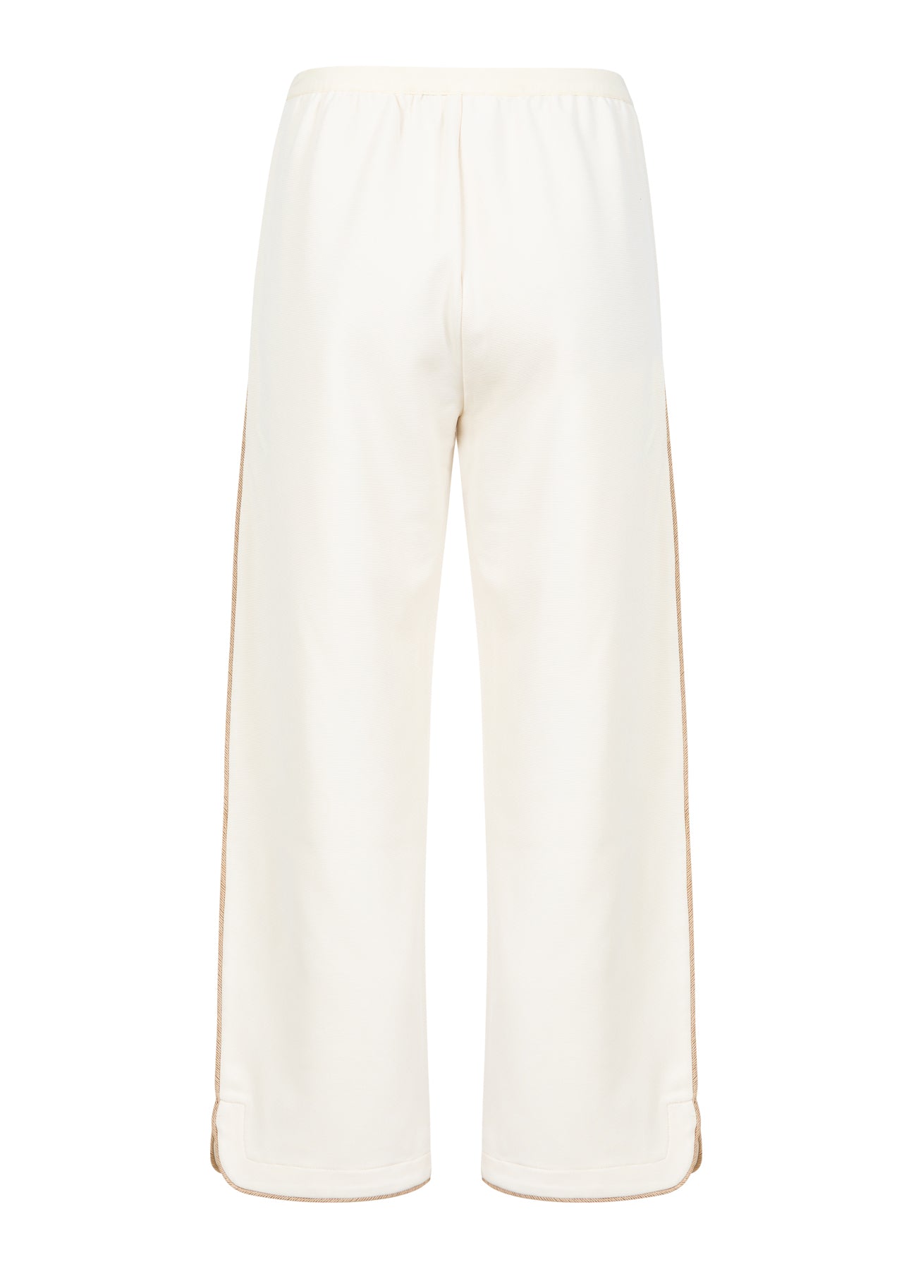 BUKSER MED BREDE BEN - SILLE FIT - Off White