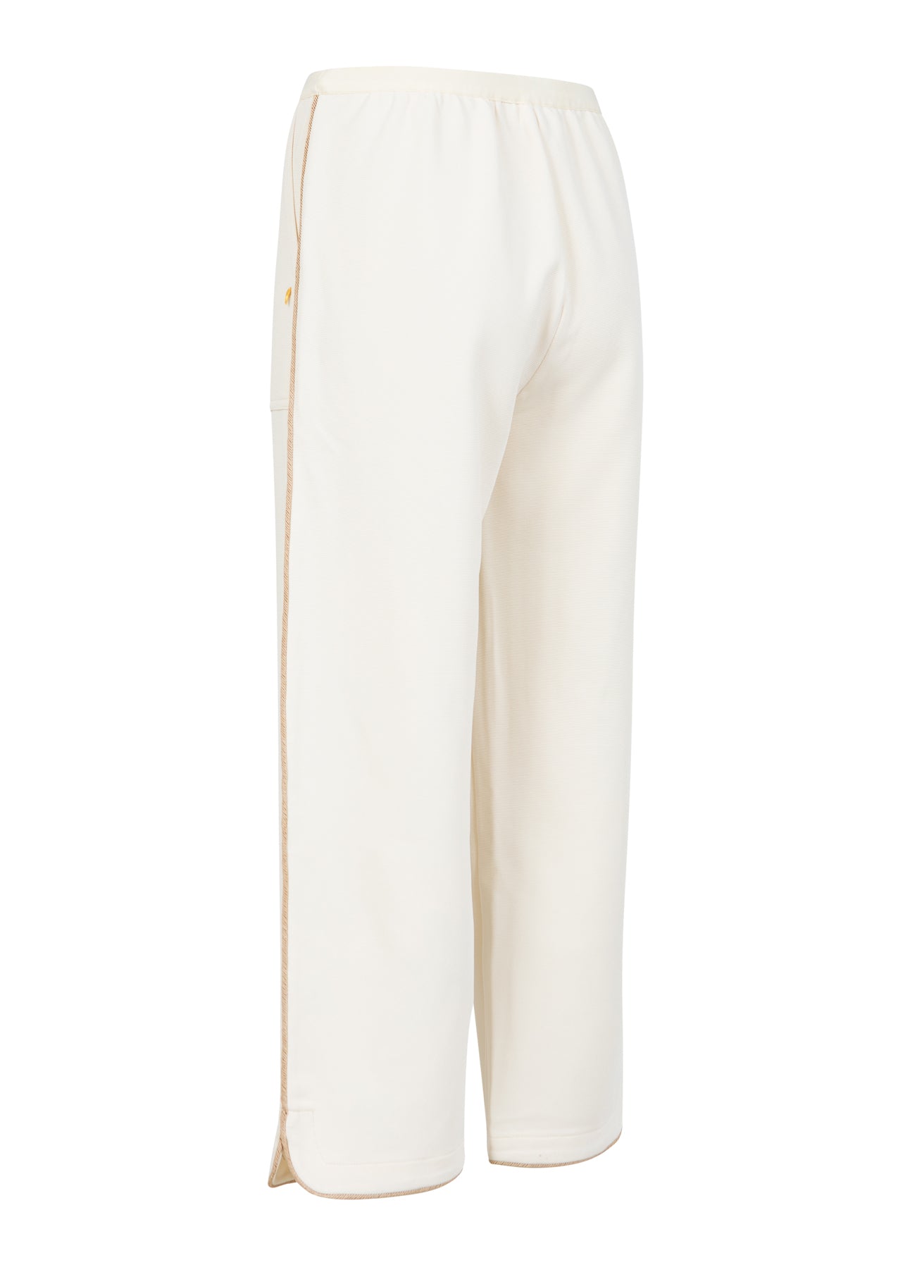 BUKSER MED BREDE BEN - SILLE FIT - Off White