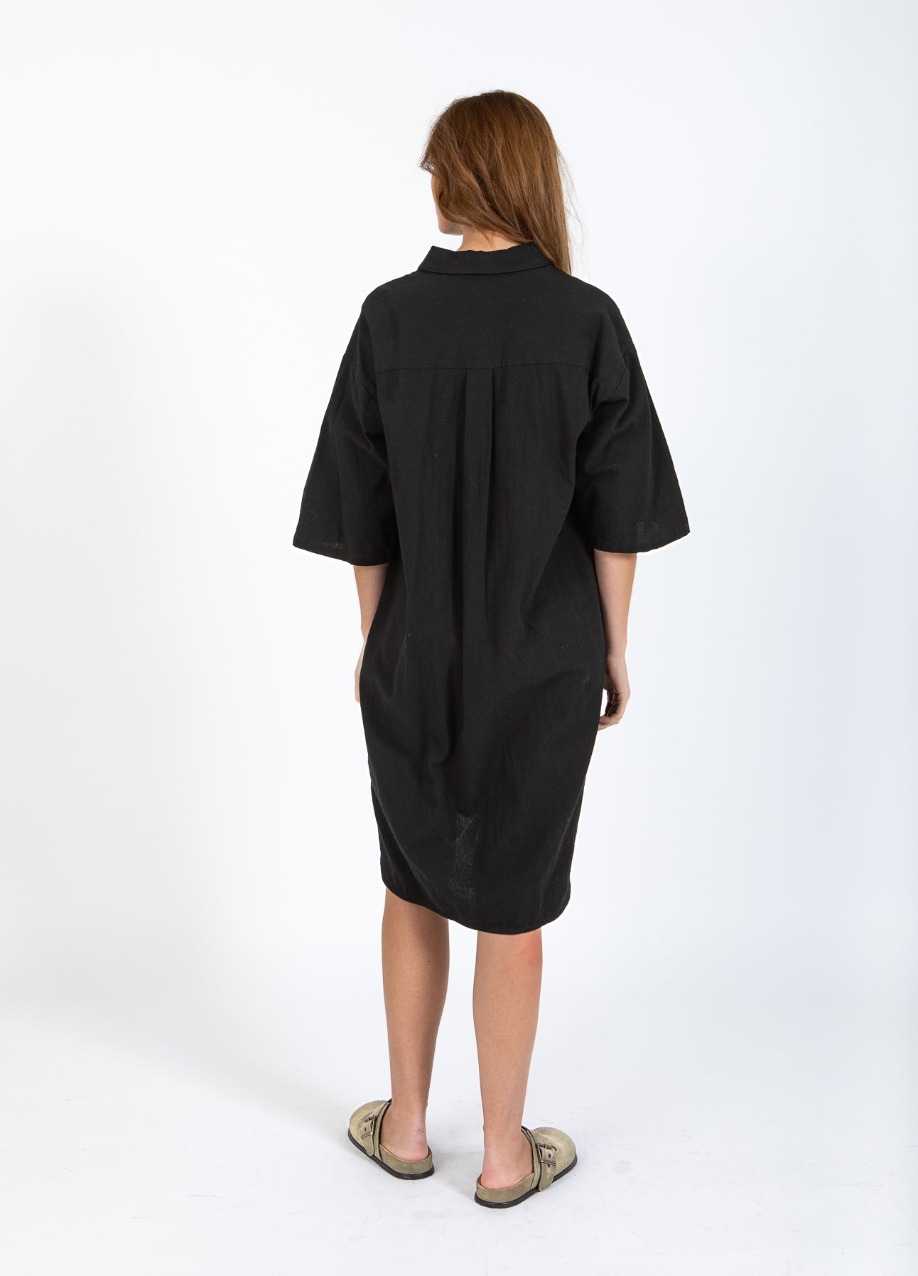 CC HEART SCOUT HØR-LOOK SKJORTEKJOLE - Black