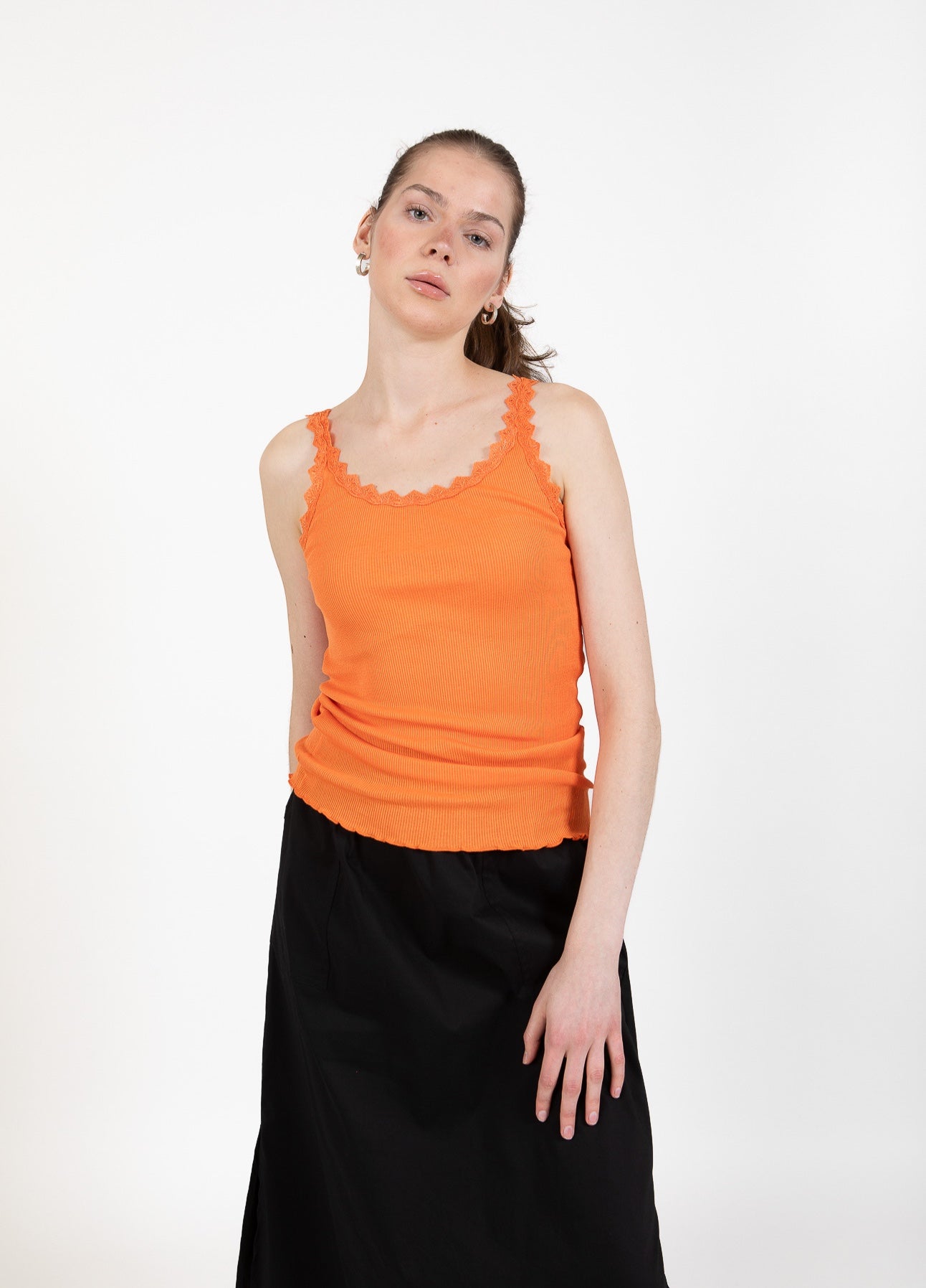 CC HEART SILKE TOP MED BLONDE - Orange -701