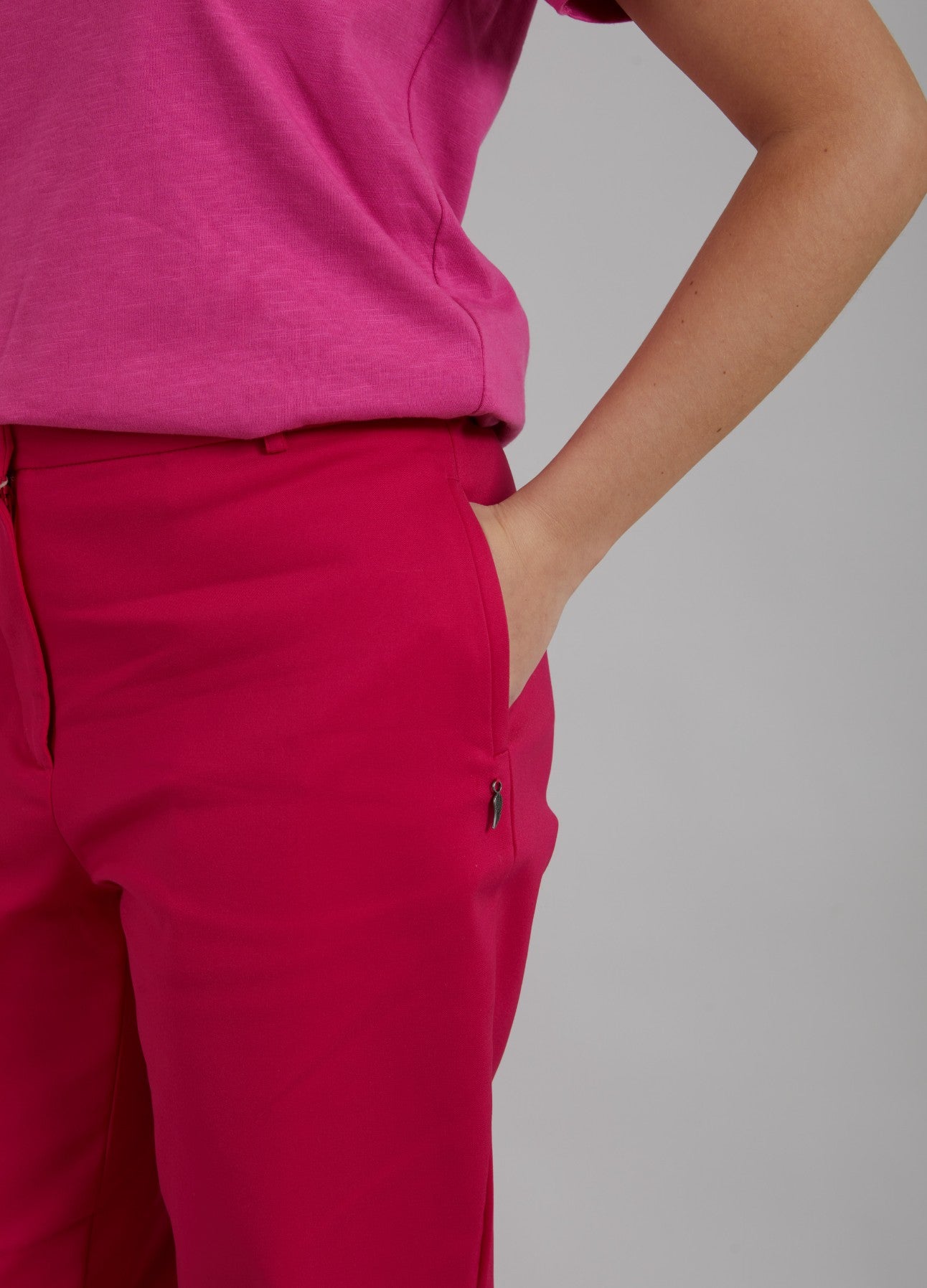 ELEGANTE BUKSER - STELLA FIT - Raspberry pink Rabat