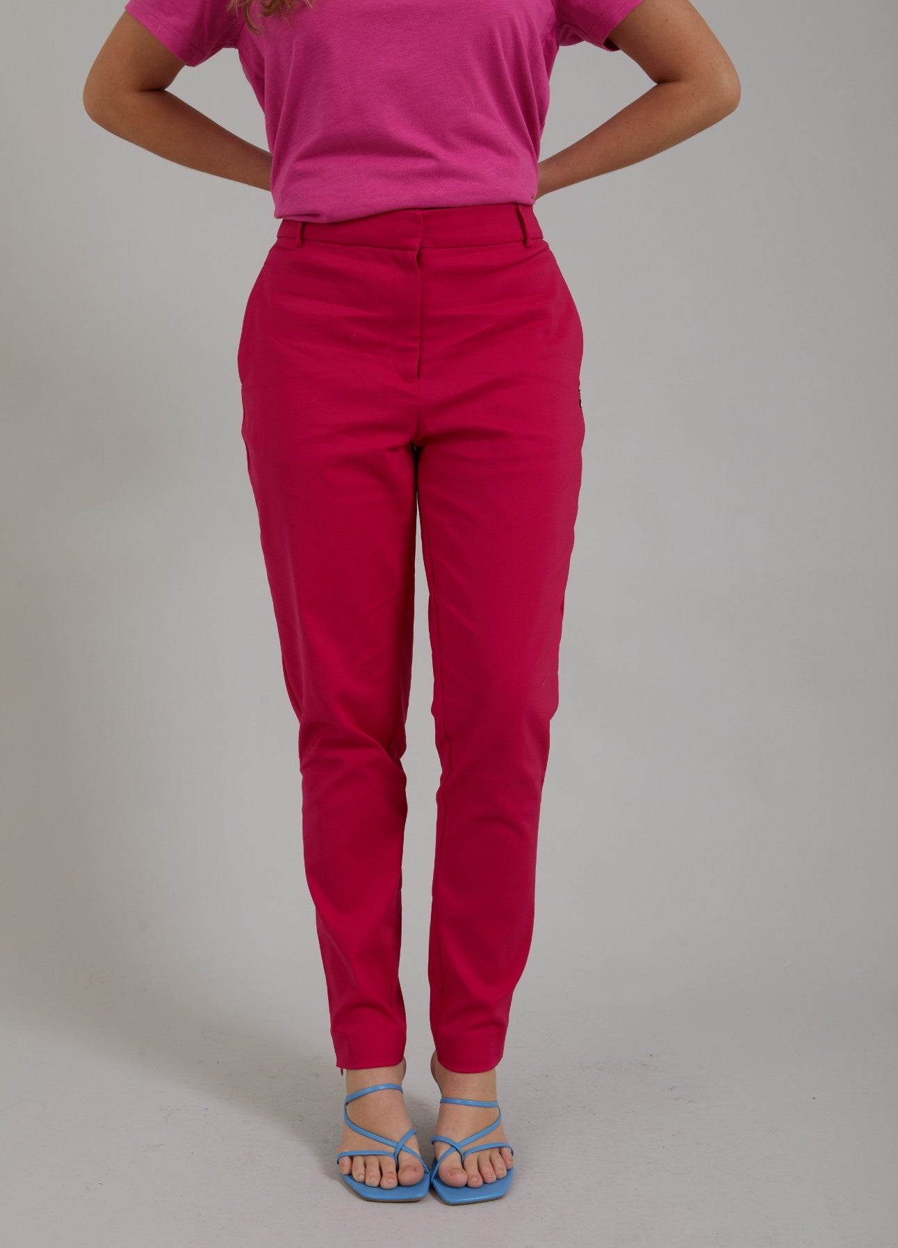 ELEGANTE BUKSER - STELLA FIT - Raspberry pink Rabat