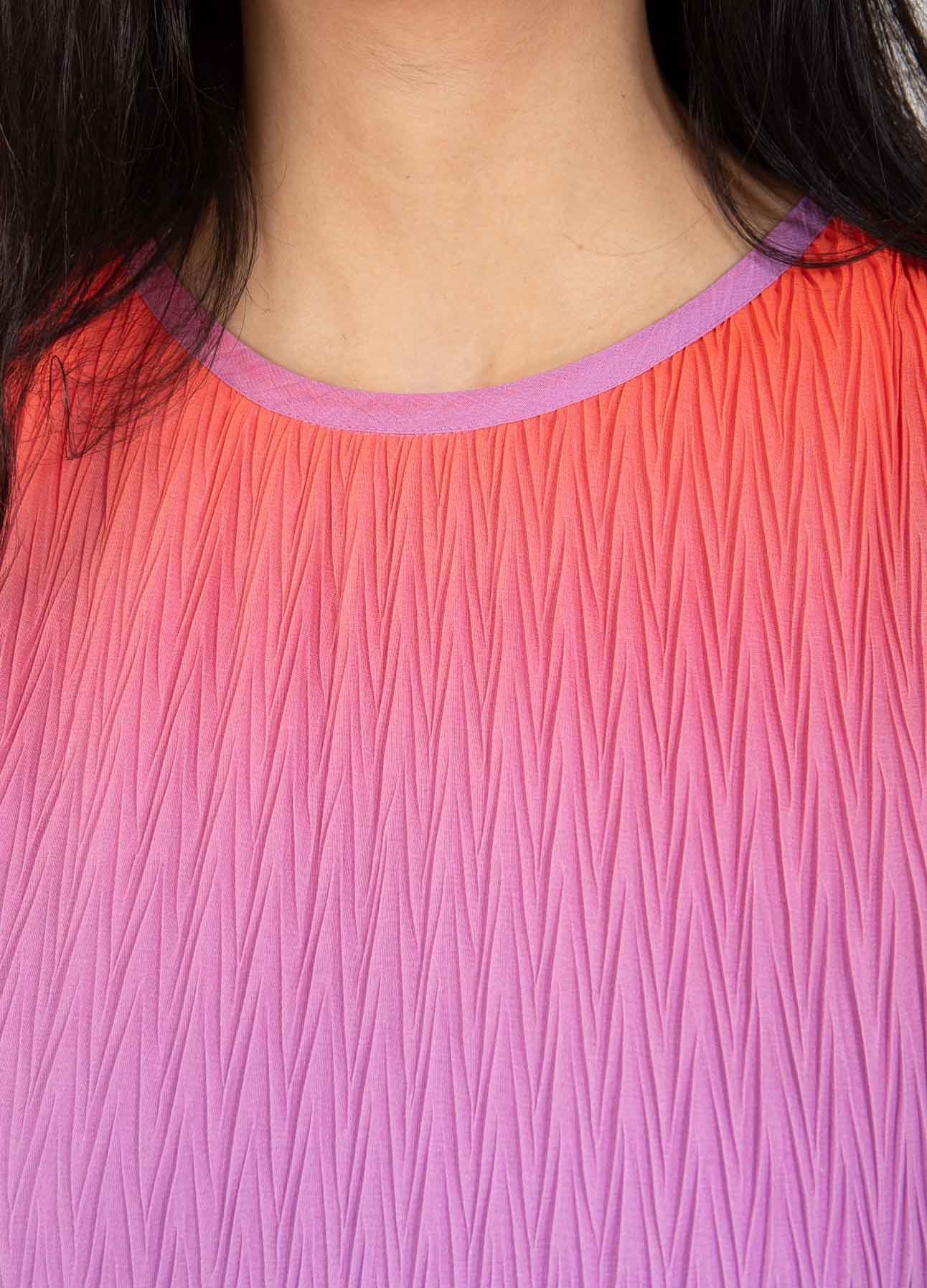 PLISSÉ KJOLER I DIP DYE - Two Color Plisse