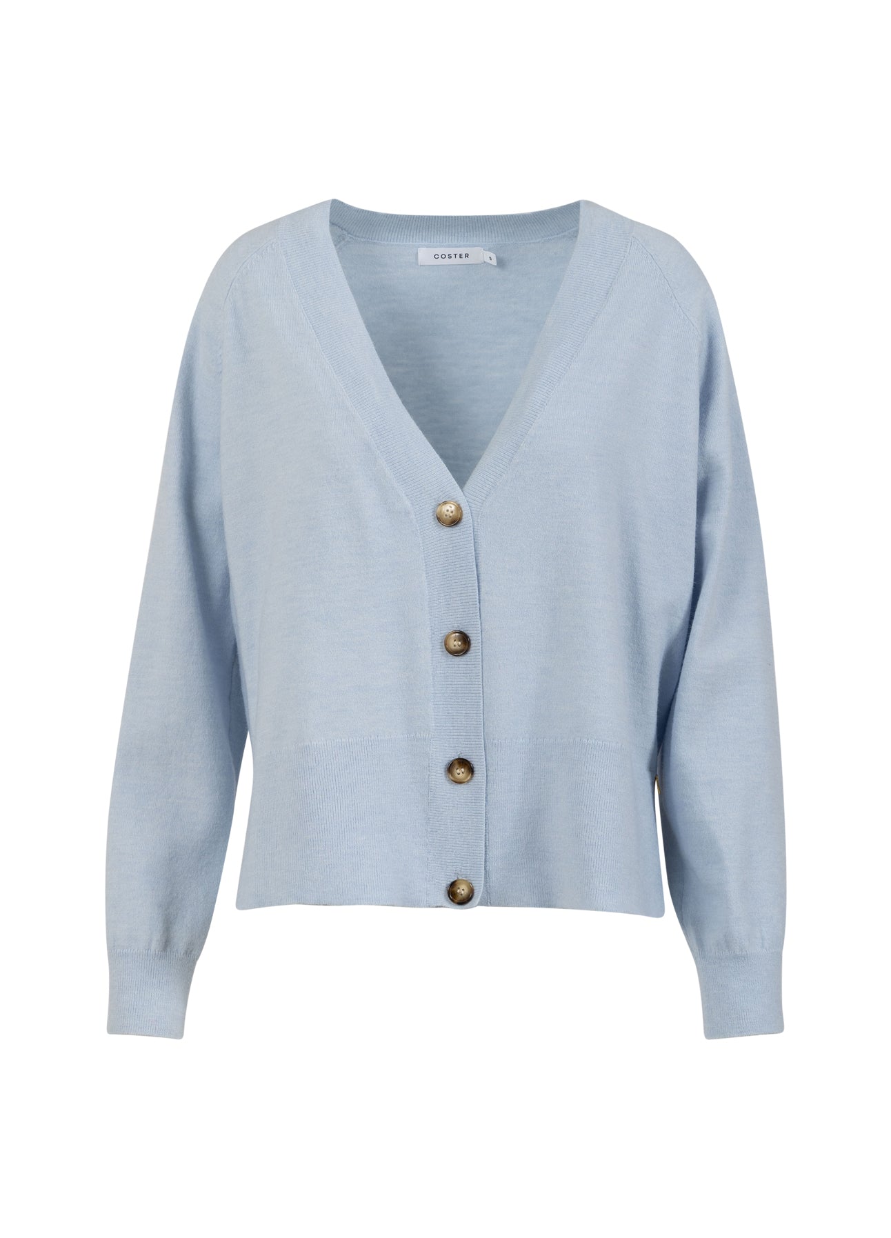 STRIKKET CARDIGAN - COMFY KNIT - Ice blue