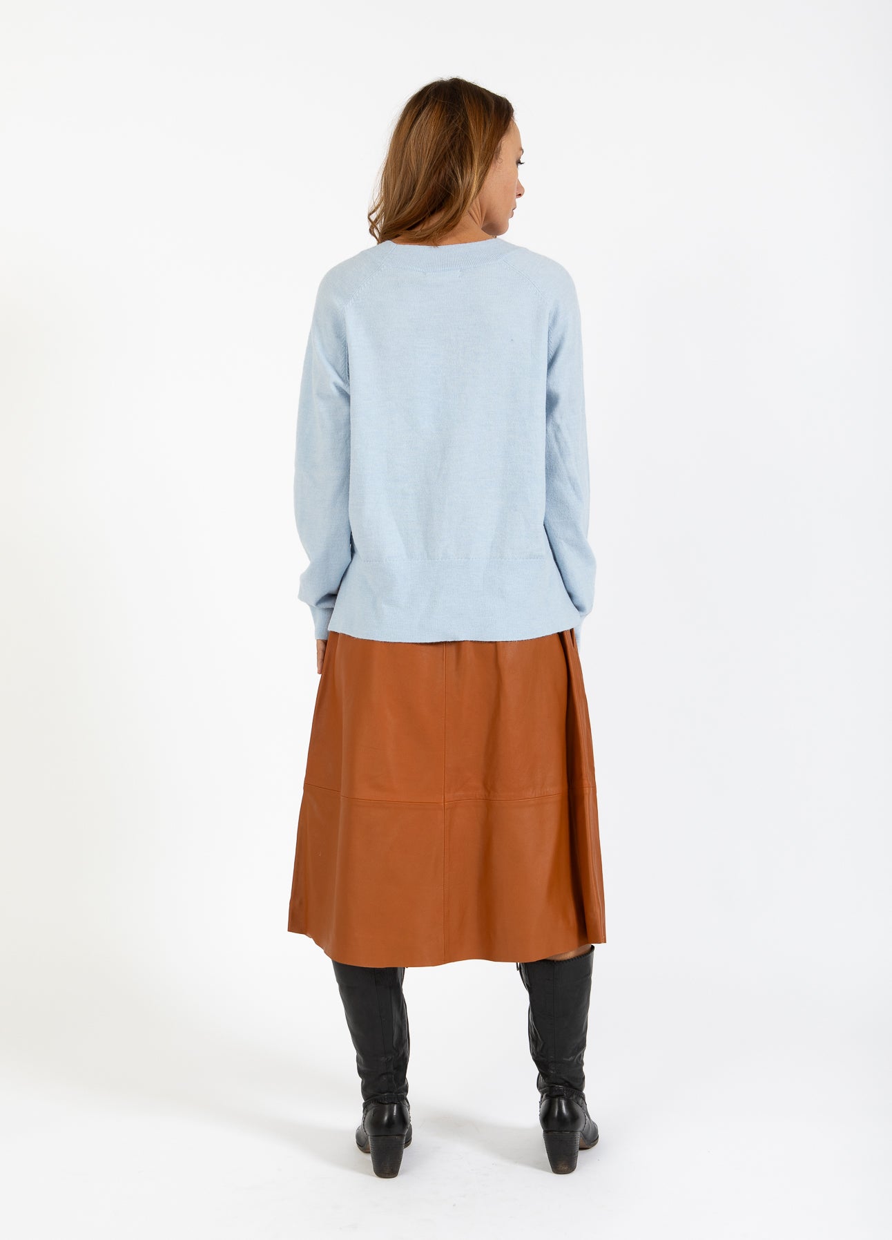 STRIKKET CARDIGAN - COMFY KNIT - Ice blue