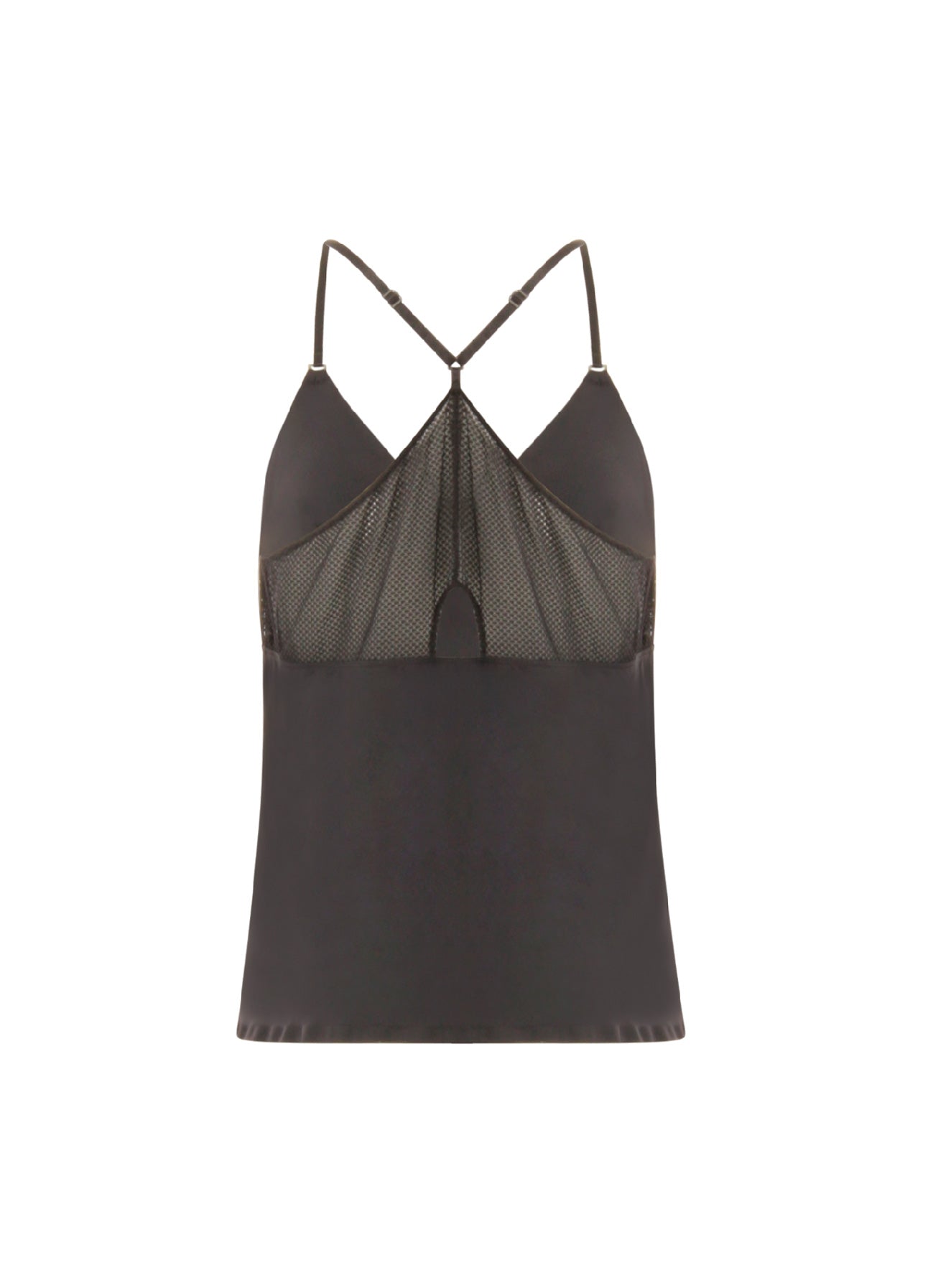 CC HEART RACERBACK TOP - Black