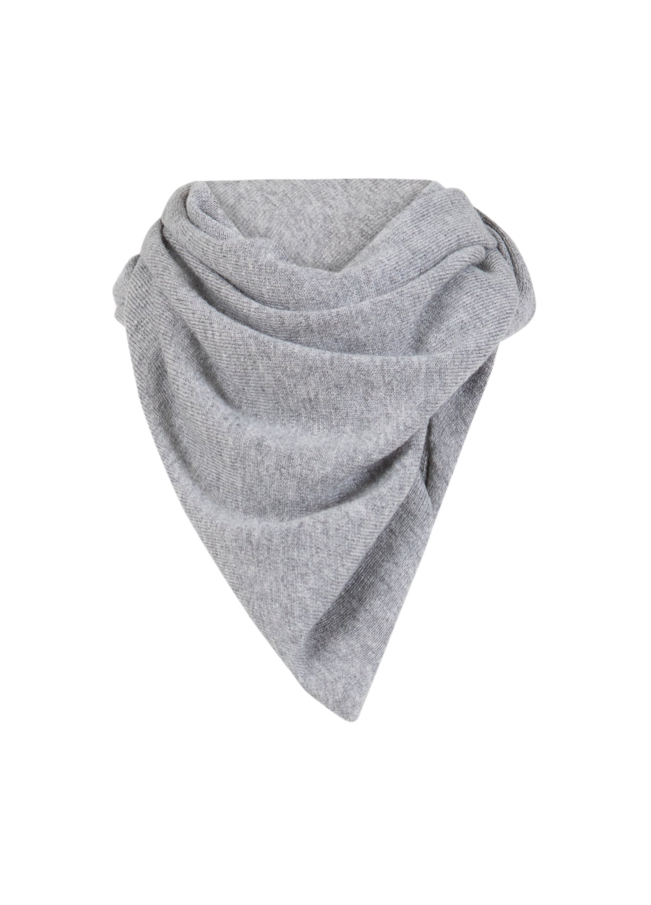 CC HEART SOFT TREKANT TØRKLÆDE - Grey melange