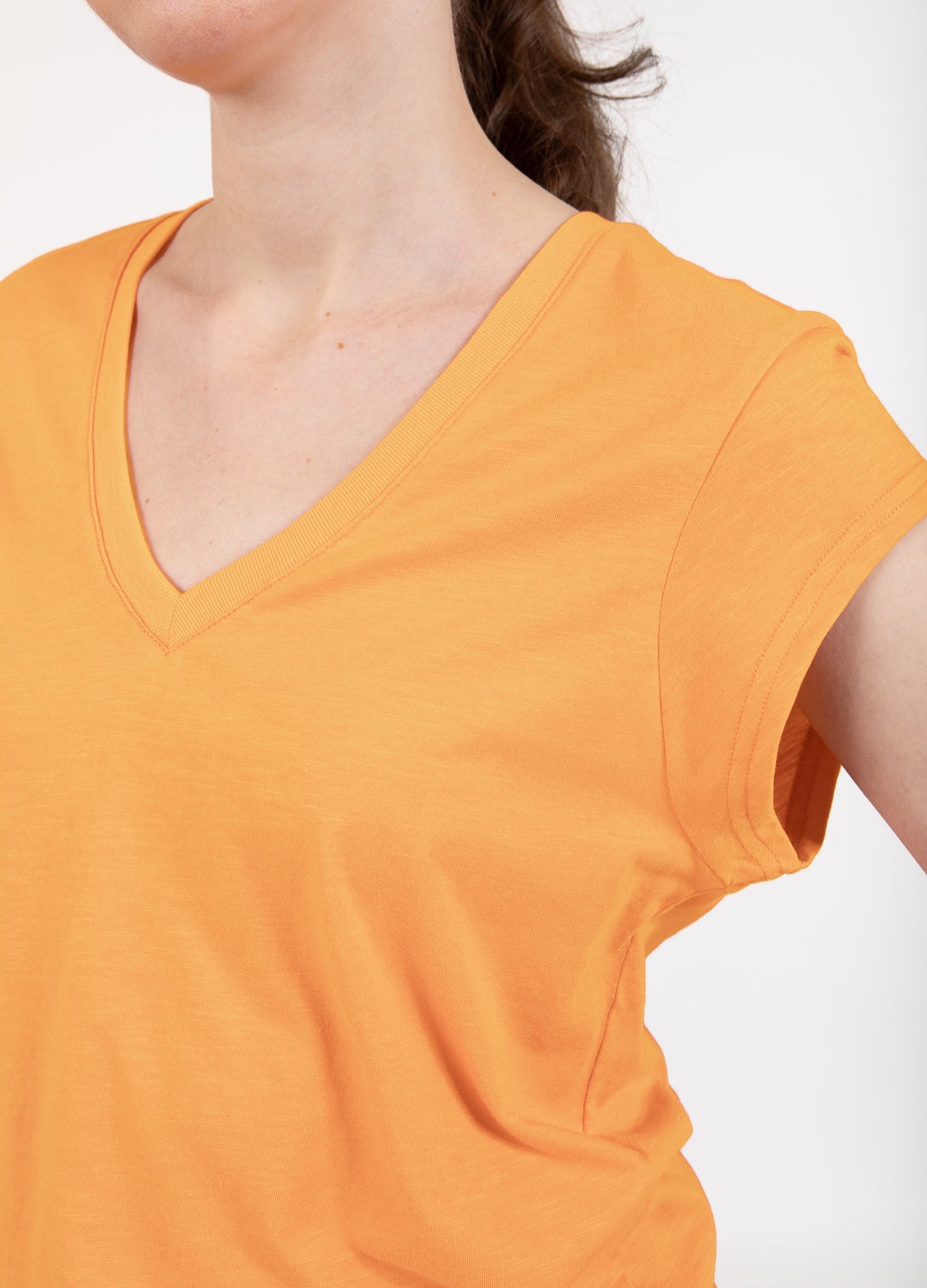 CC HEART V-HALS T-SHIRT - Sunset
