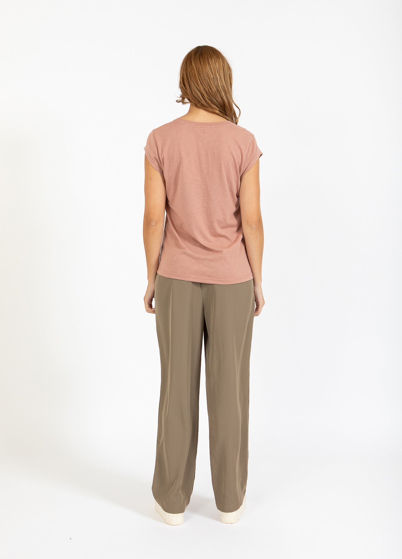 CC HEART V-HALS T-SHIRT - Washed rose