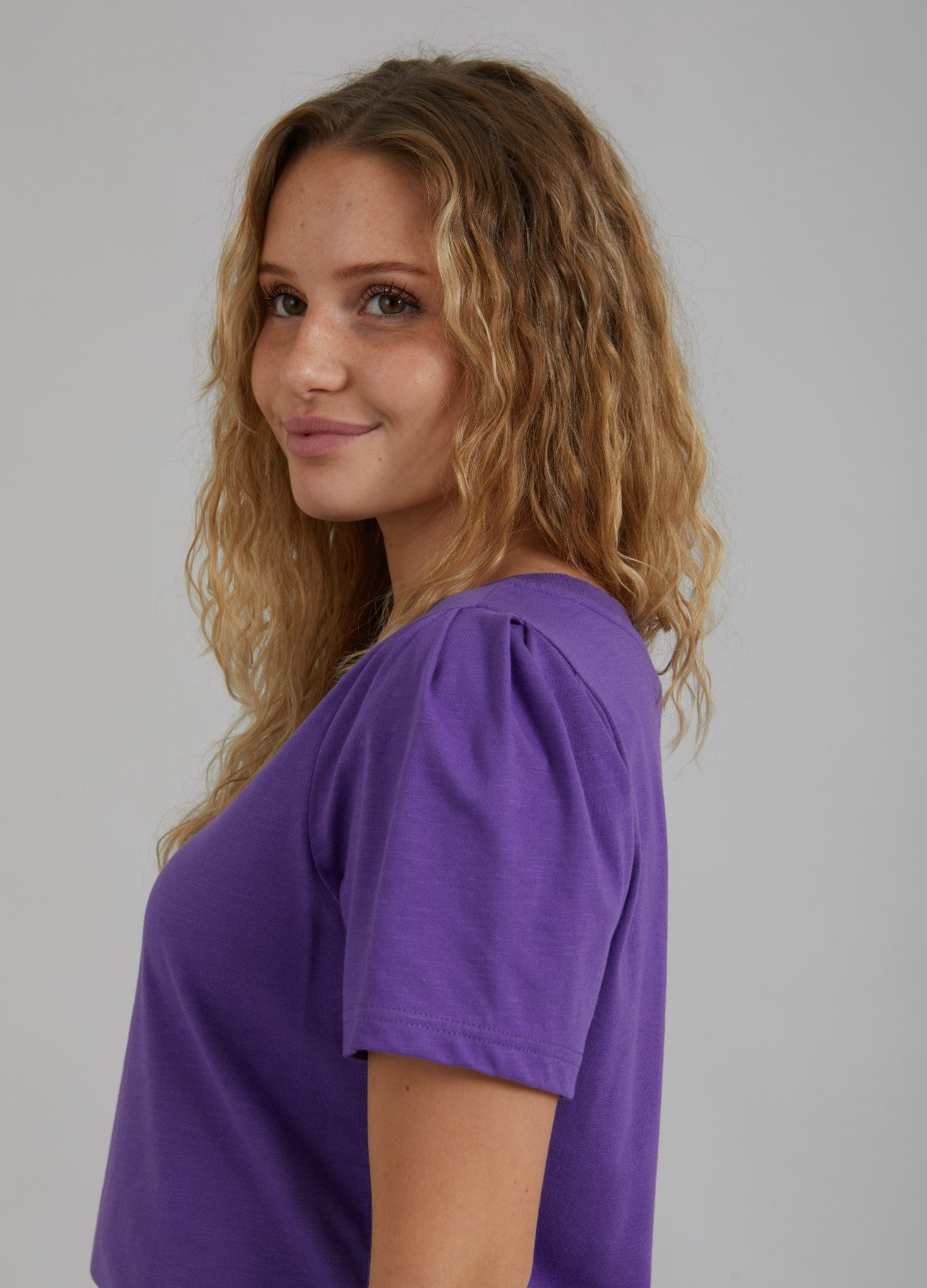 T-SHIRT M. PRESSEFOLDER - Warm purple
