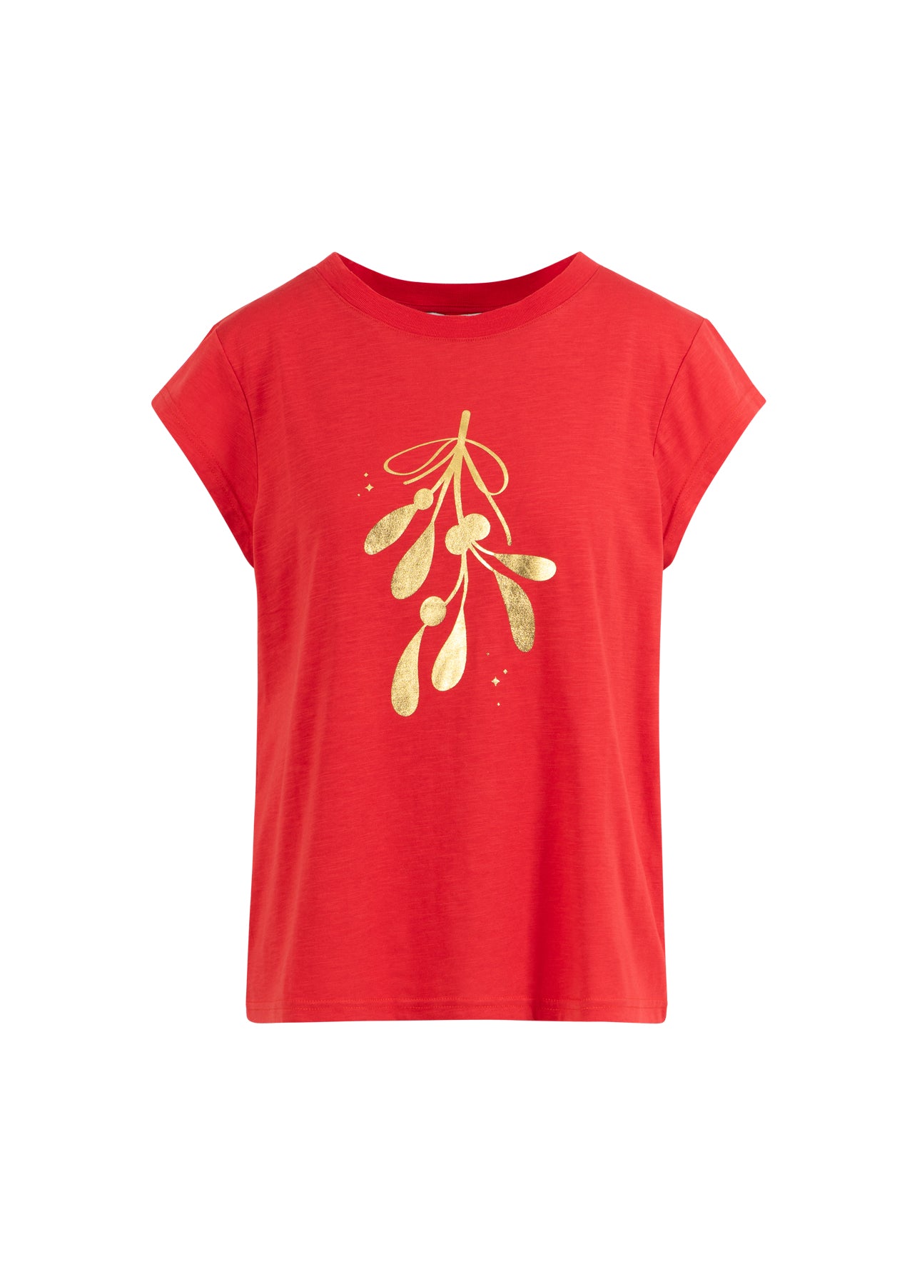 CC HEART T-SHIRT - Berry red Udsalg