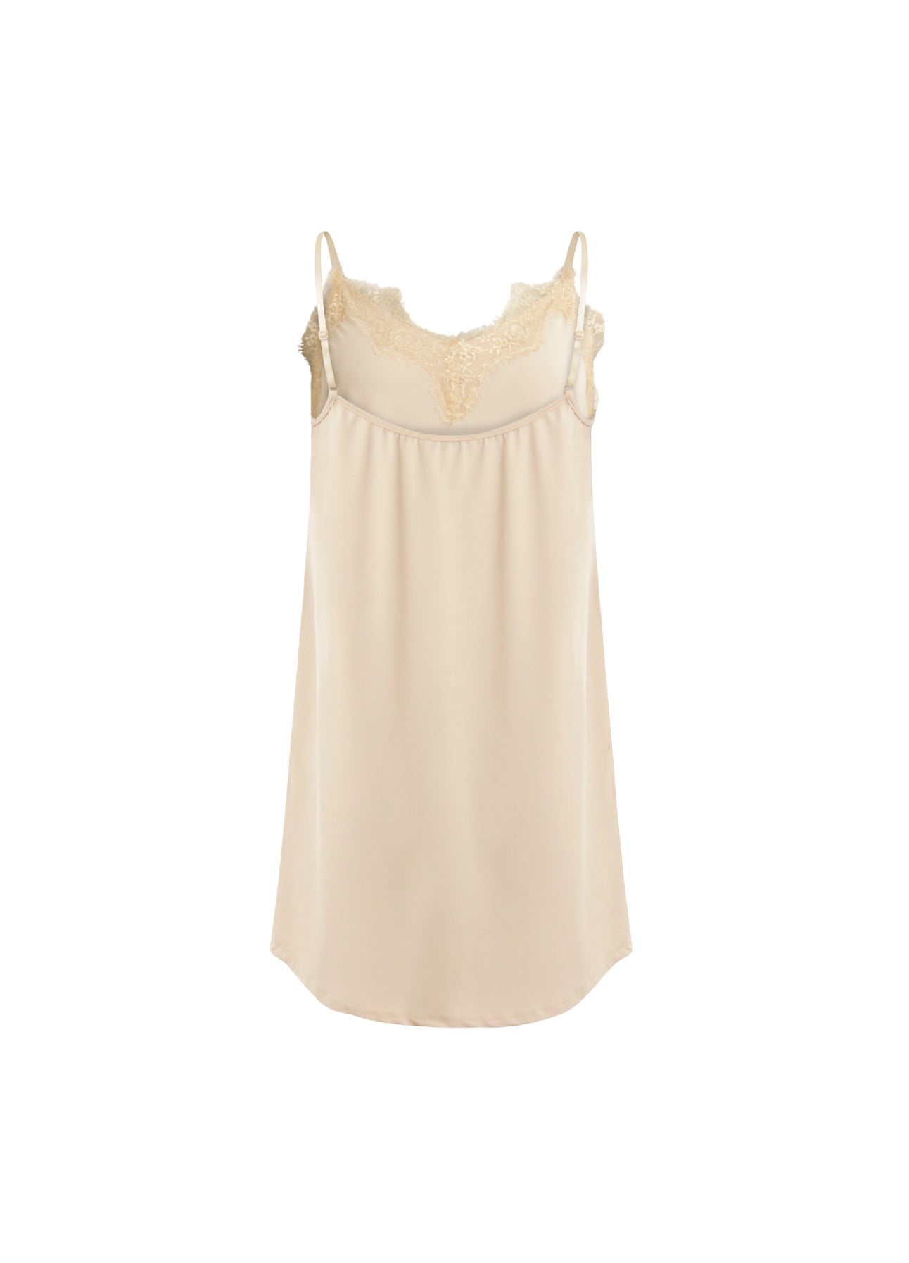 CC HEART SLIP KJOLE MED BLONDE - Nude