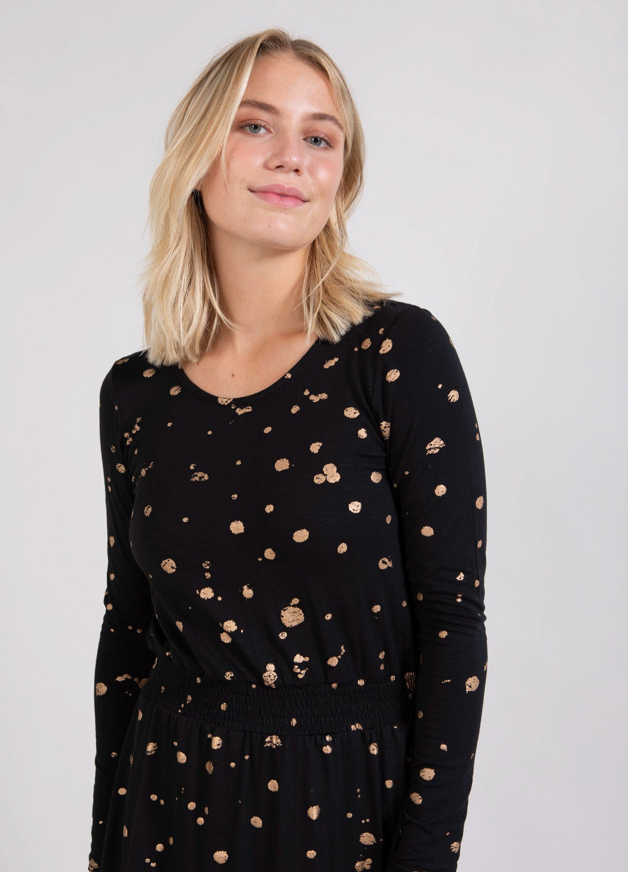 KJOLE MED FOLIE PRINT - Foil print