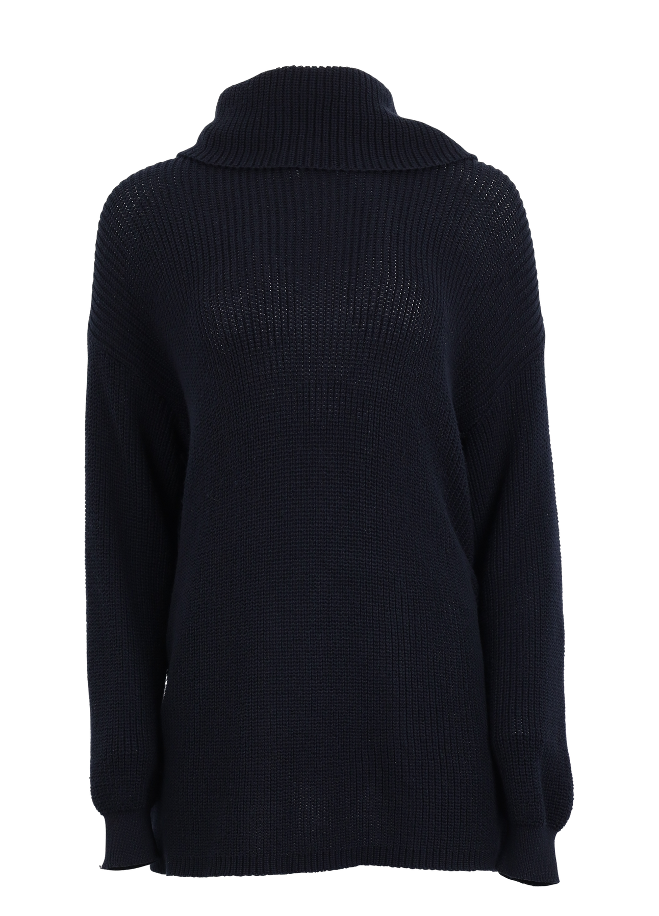 PRE-LOVED Navy knit with roller neck - Navy på udsalg