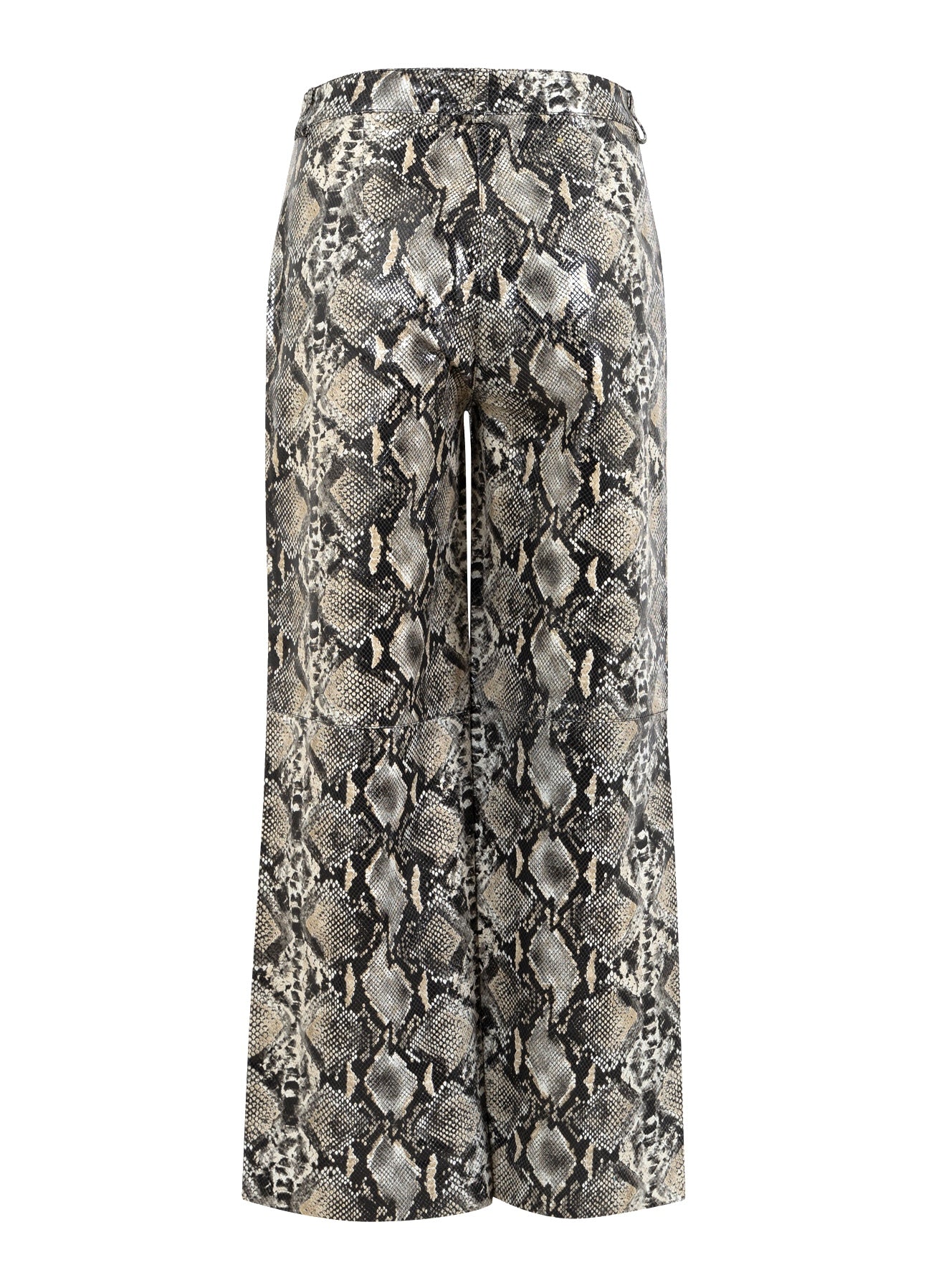 SLANGEPRINT LÆDERBUKSER - PETRA FIT - Snake print