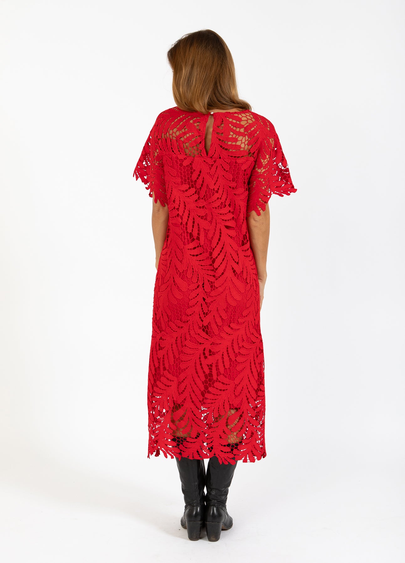 BLONDEKJOLE - Scarlet red Online salg
