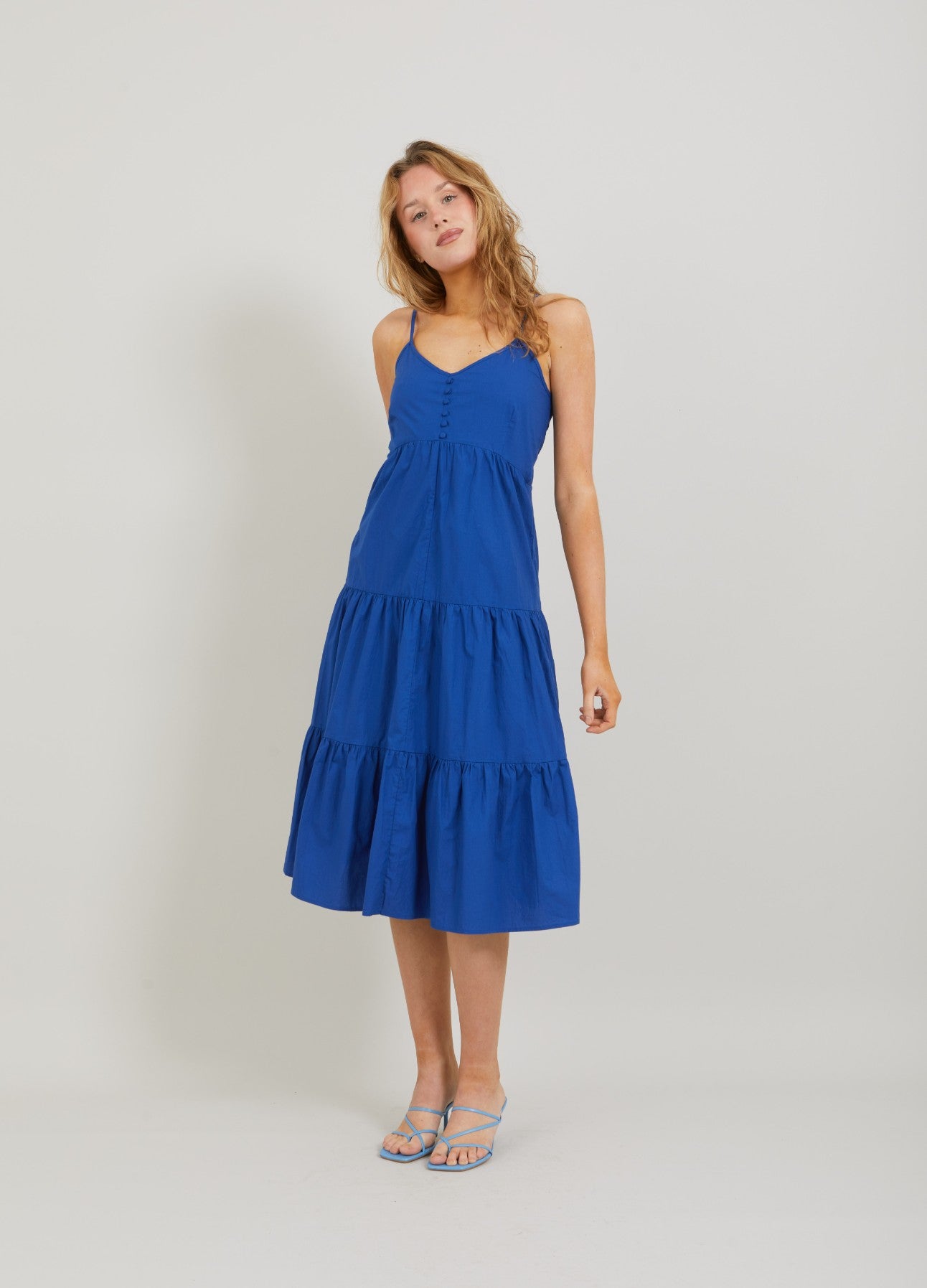 CC HEART LARA LANG KJOLE - Electric blue