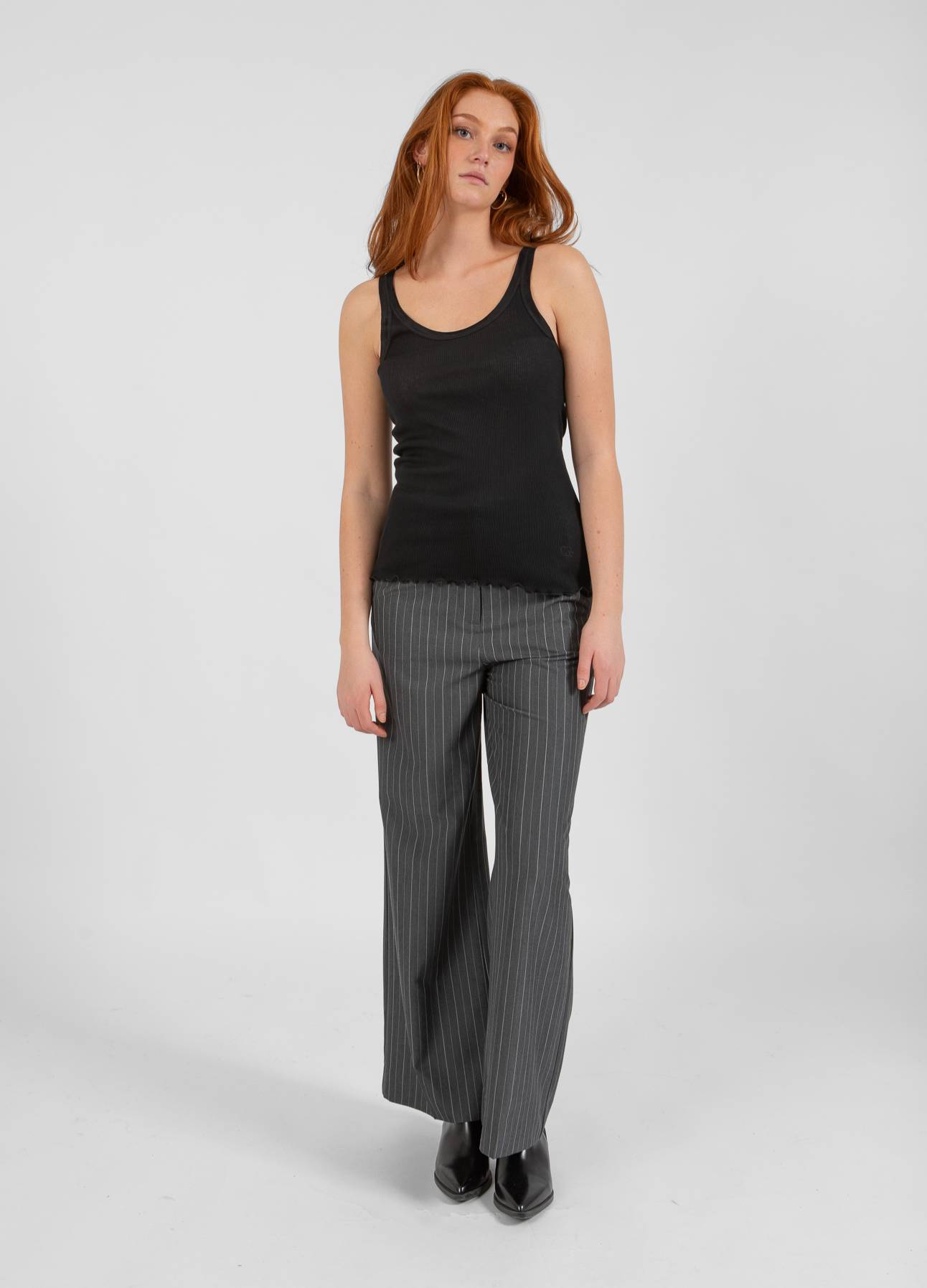 CC HEART SILKE-TOP - Black
