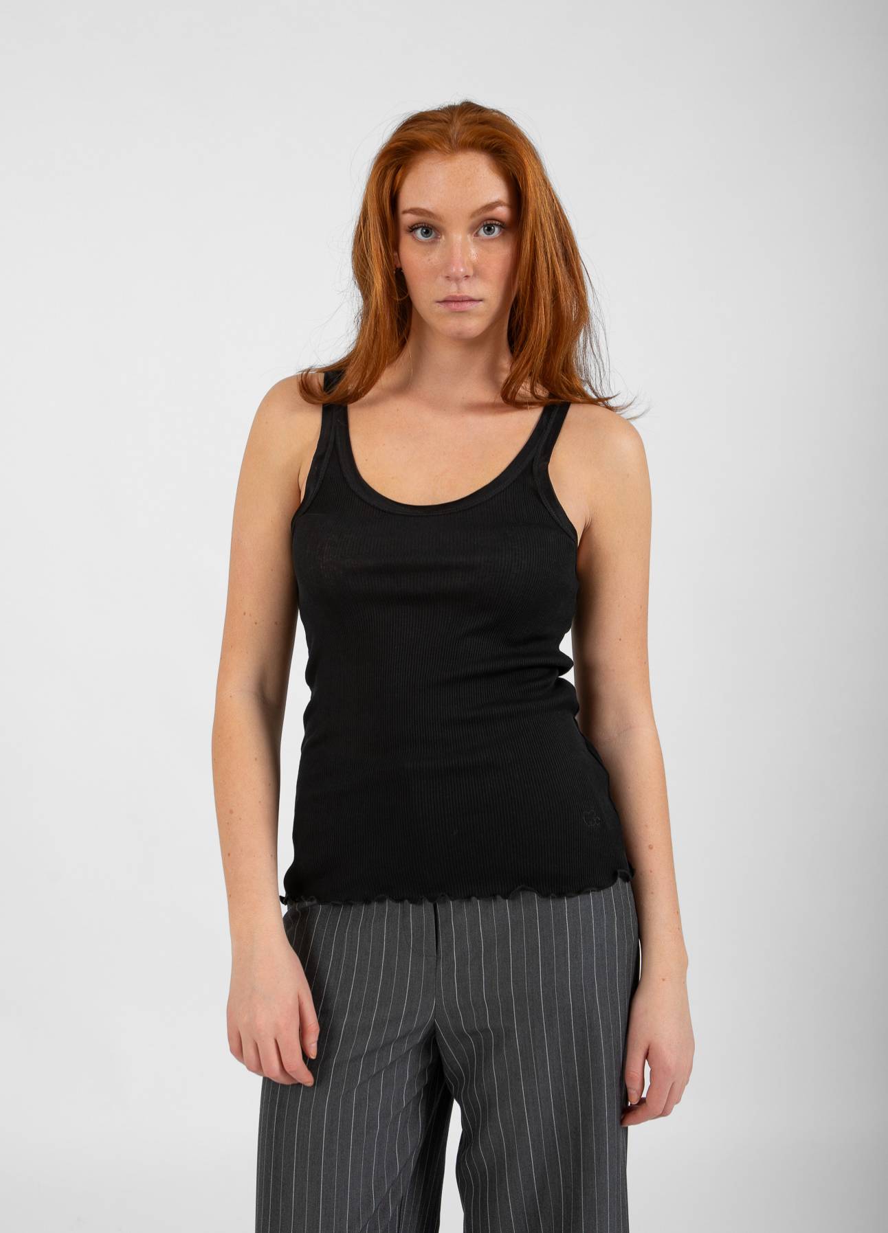 CC HEART SILKE-TOP - Black
