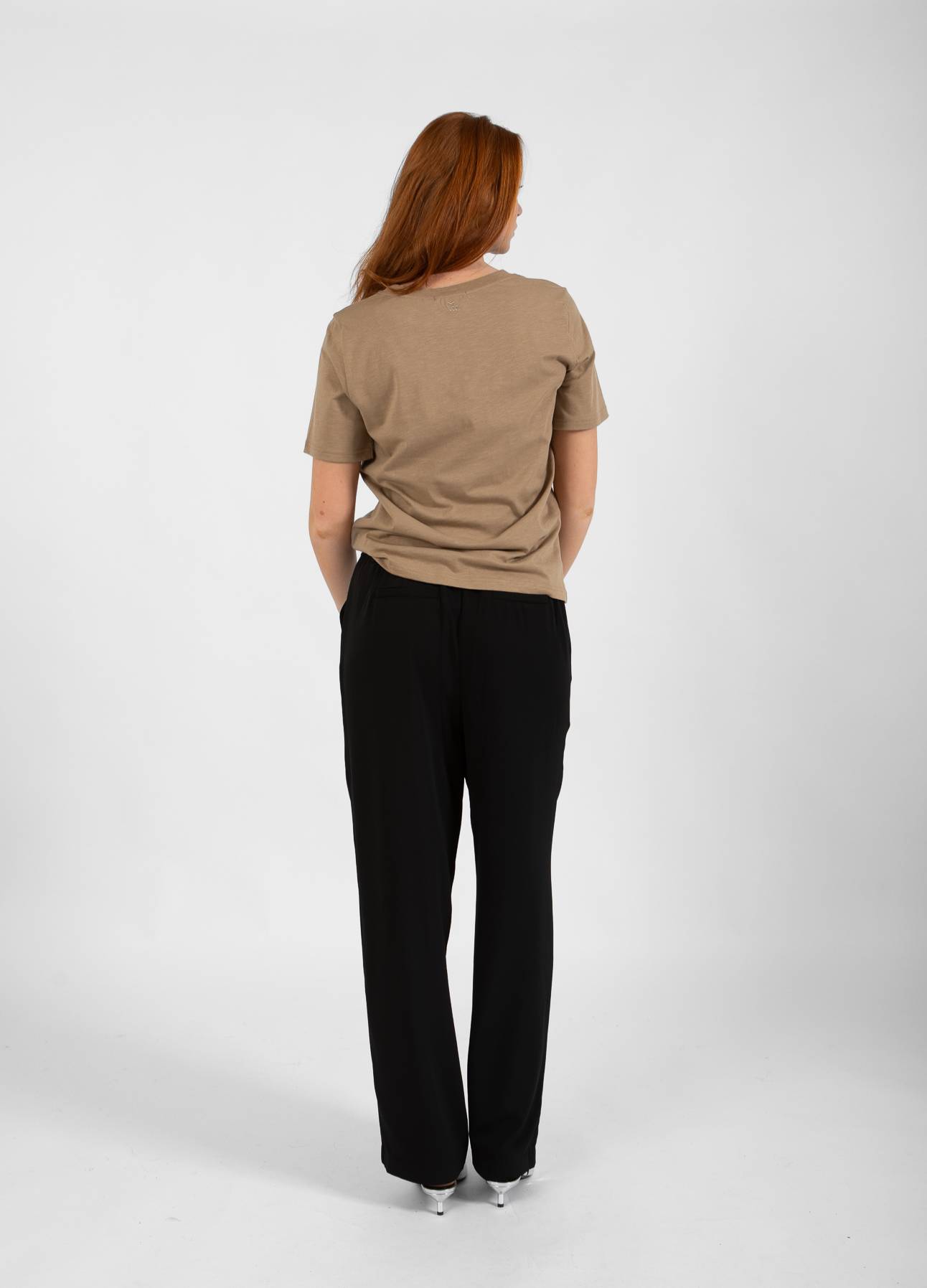 CC HEART SOULMATE T-SHIRT - MELLEM ÆRME - Warm Sand