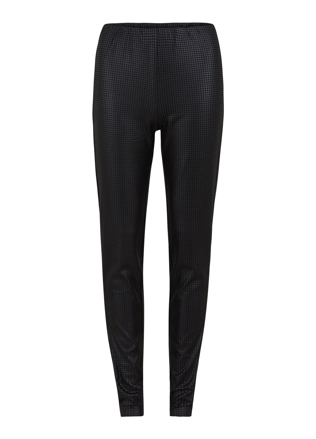 SCUBA LEGGINGS - MYNTE FIT - Black houndtooth print