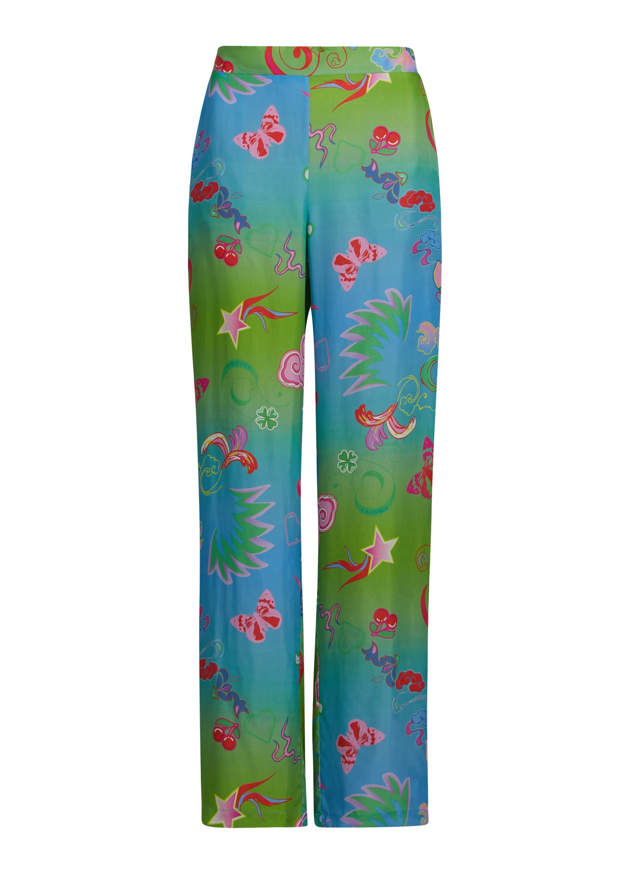 BUKSER M. GAME ON PRINT - SILLE FIT - Game on print