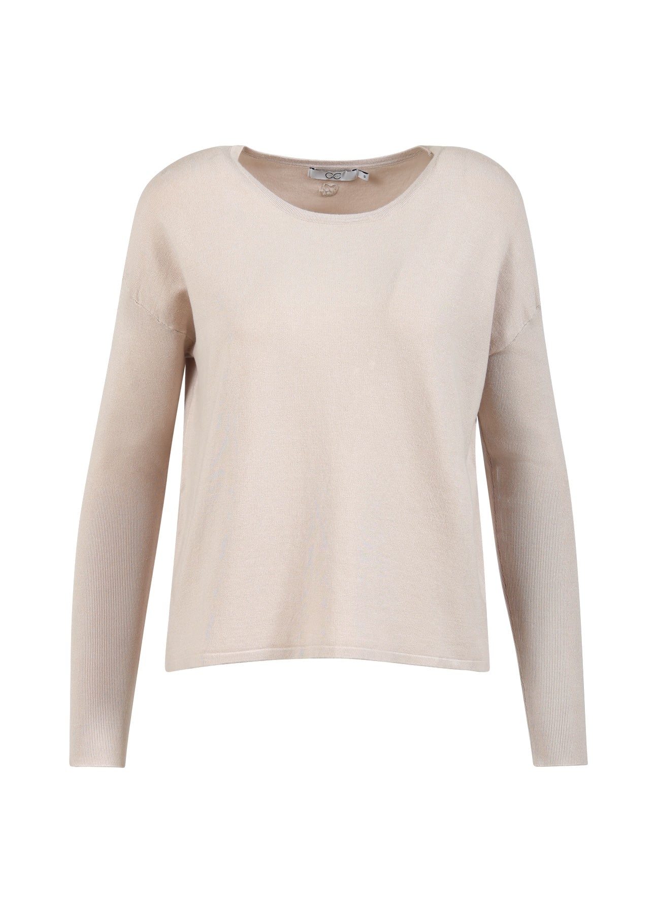 CC HEART BELLA LØS STRIK - Creme melange
