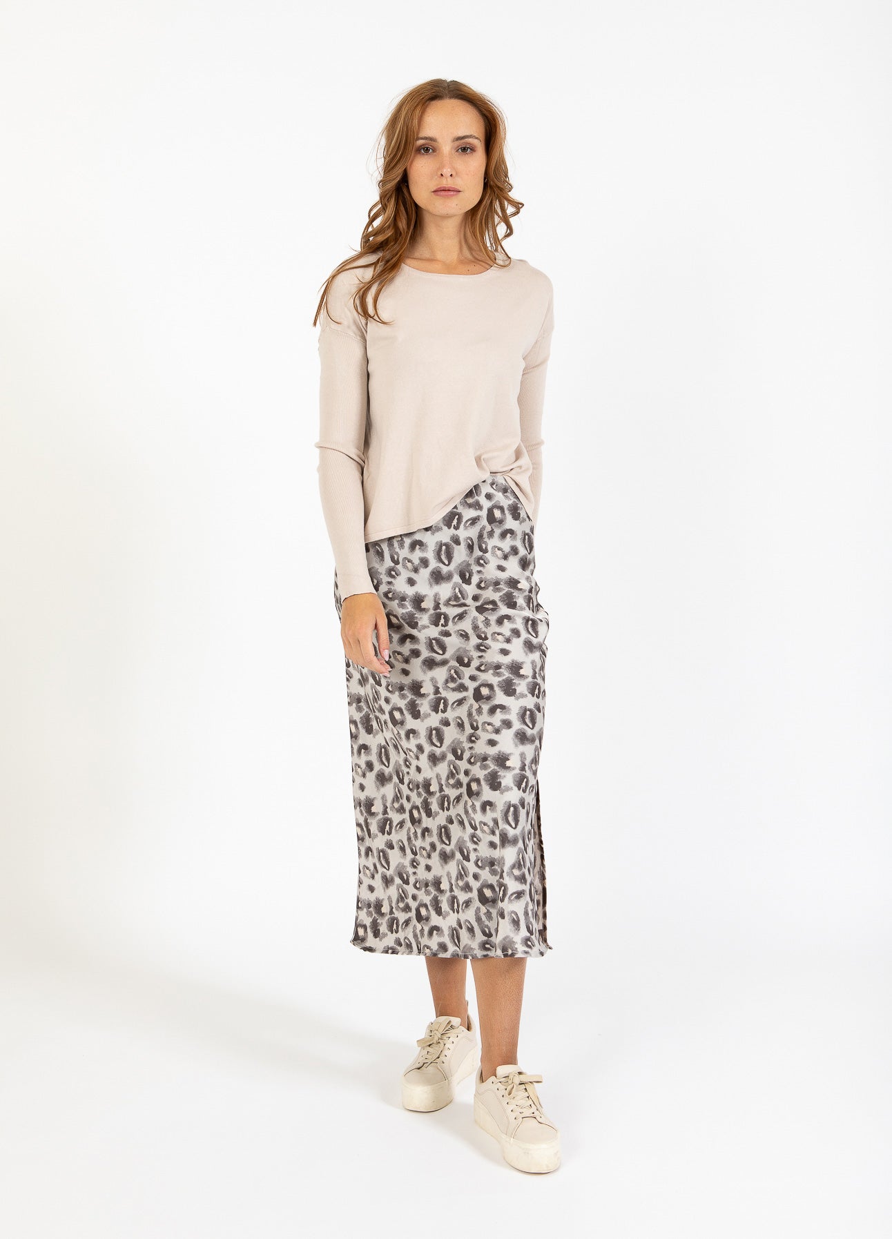 CC HEART BELLA LØS STRIK - Creme melange