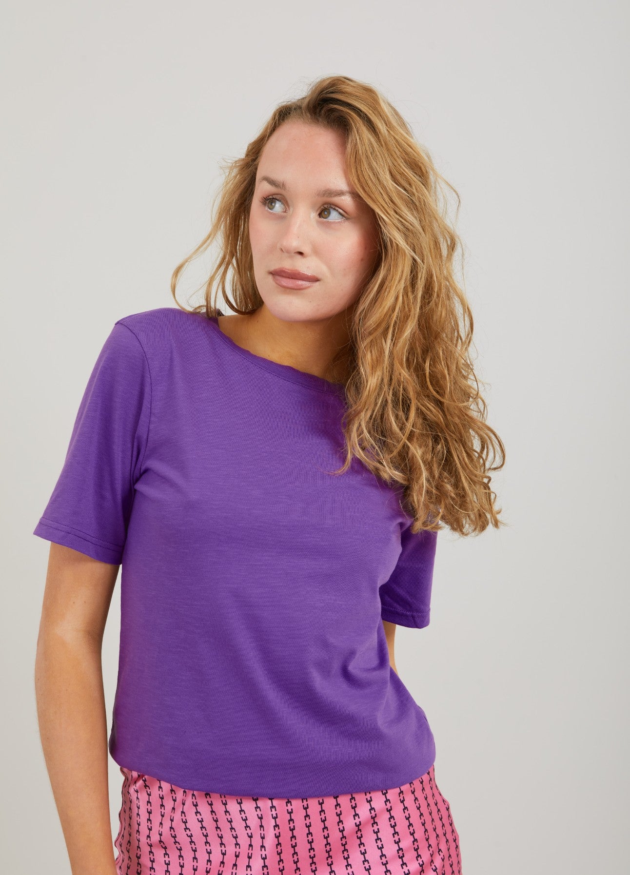 CC HEART REGULAR T-SHIRT - Warm purple Mode