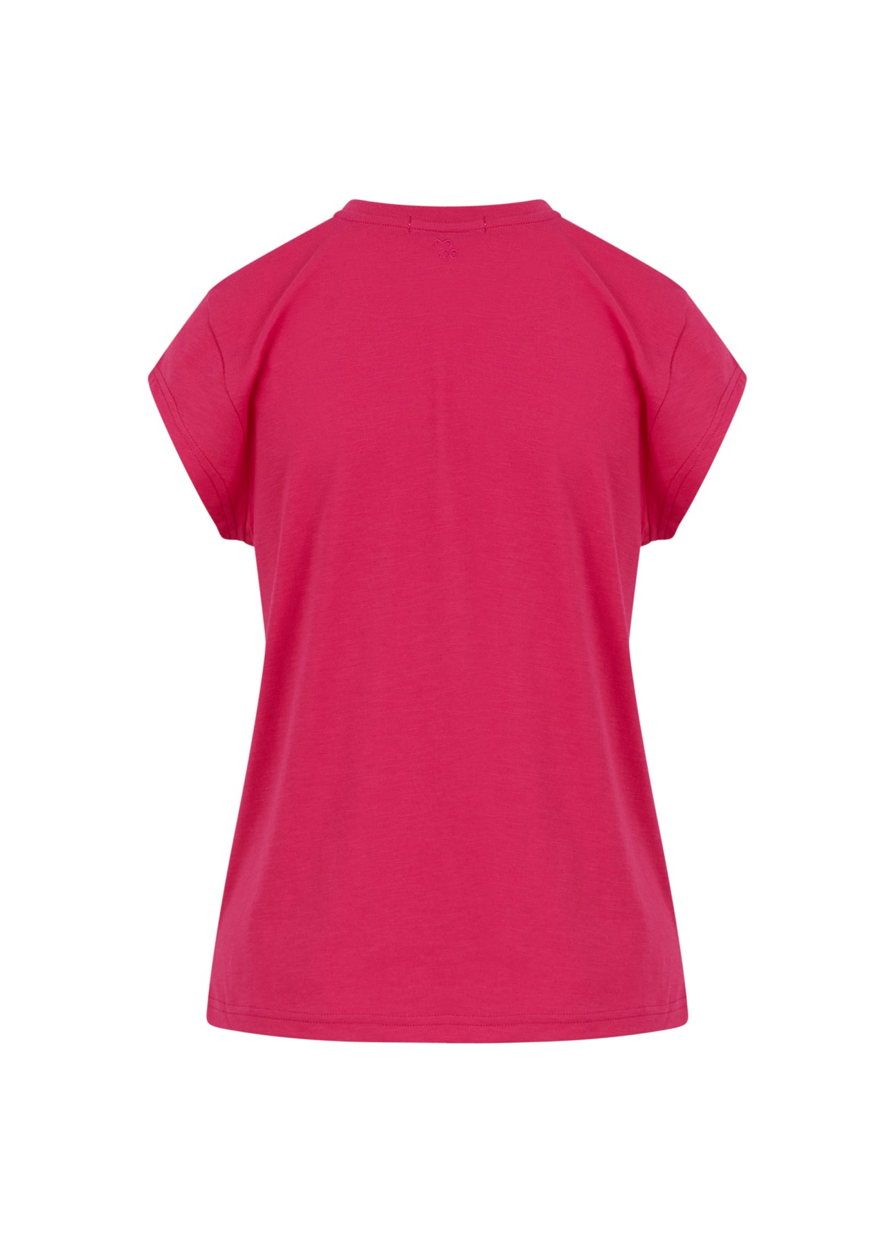 CC HEART V-HALS T-SHIRT - Bright sunrise Udsalg