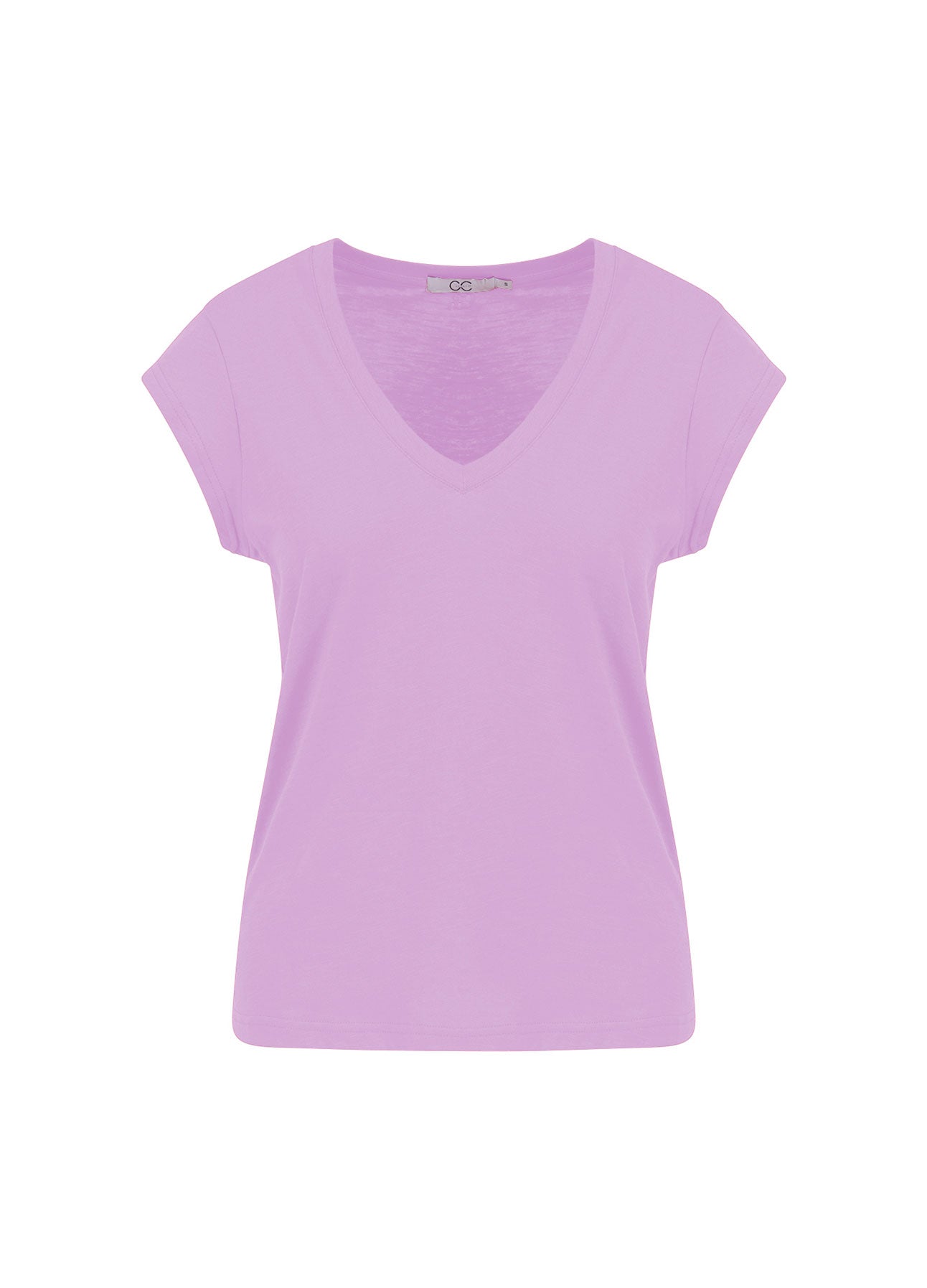 CC HEART V-HALS T-SHIRT - Lavender