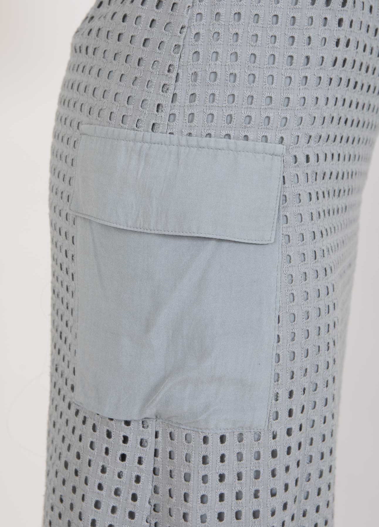 LANG NEDERDEL I MESH - Dark Grey