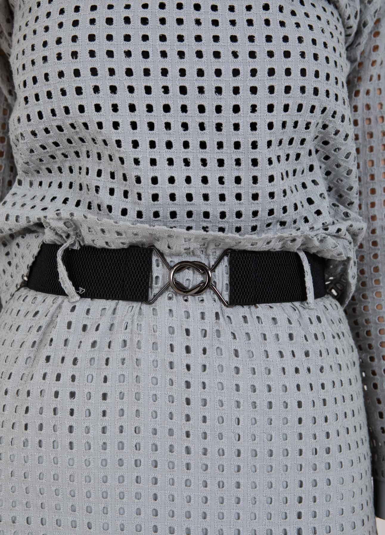 LANG NEDERDEL I MESH - Dark Grey