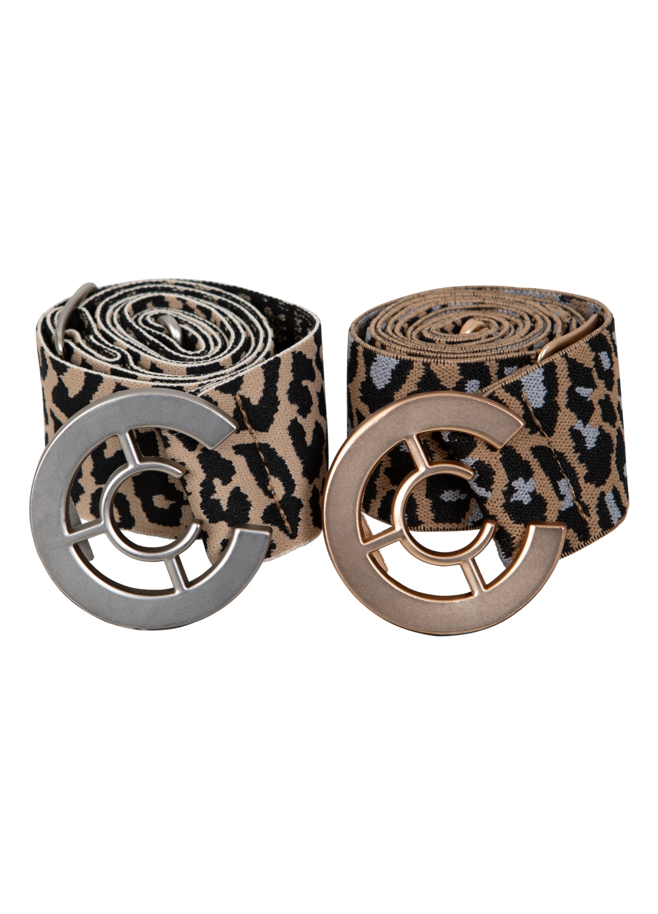 LOGO BÆLTE MED TRYK - Leo print yellow - 724 (silver buckle) Online Hot Salg