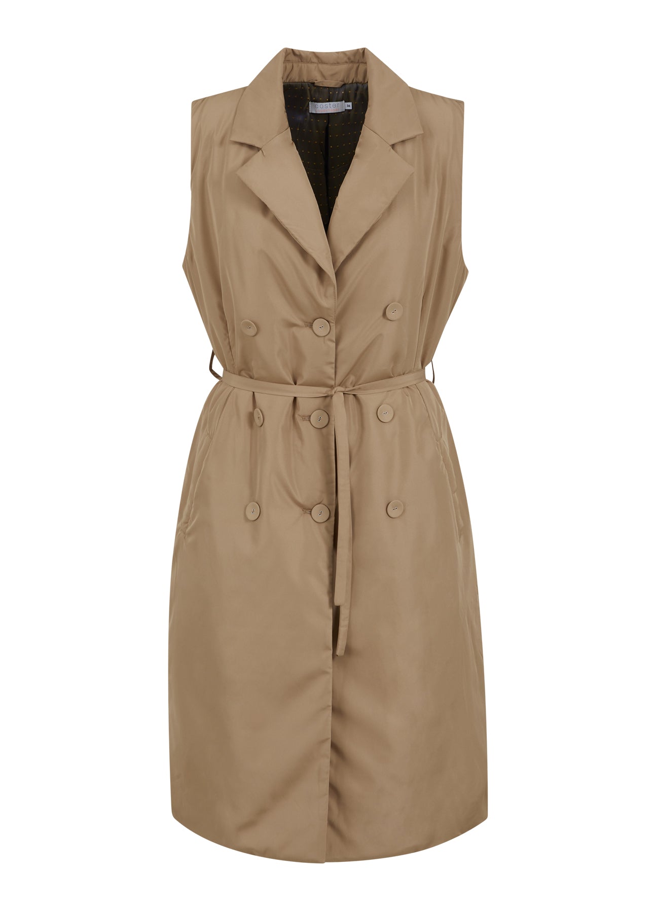 POLSTRET LANG VEST - Golden hazel