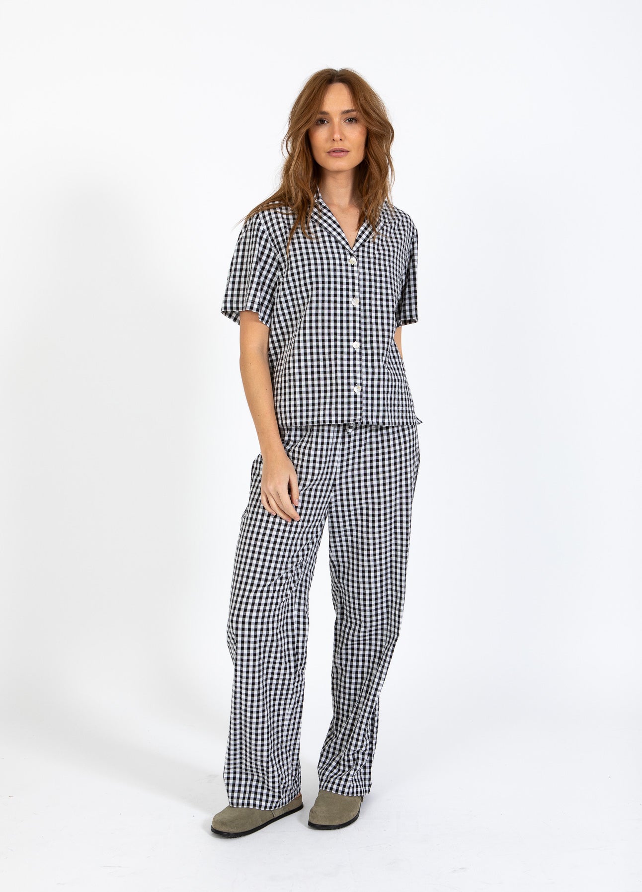 CC HEART ALENA PULL-ON BUKSER - Black/white check