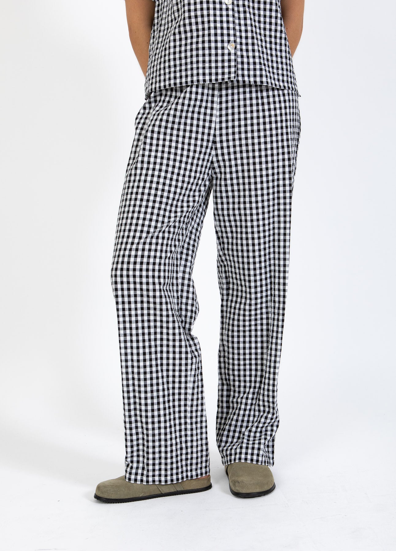 CC HEART ALENA PULL-ON BUKSER - Black/white check