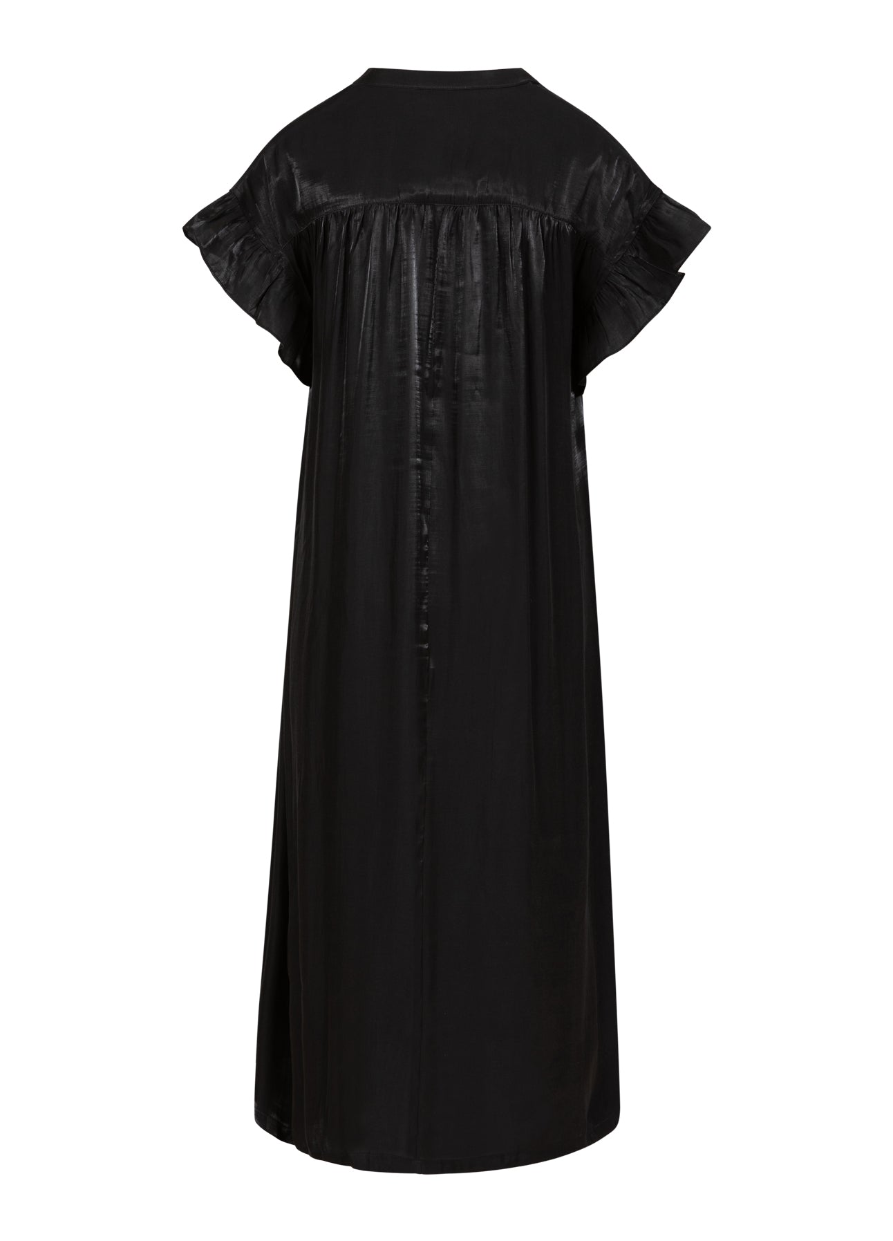 CC HEART JOLIE METALLISK KJOLE MED FOLDER - Black
