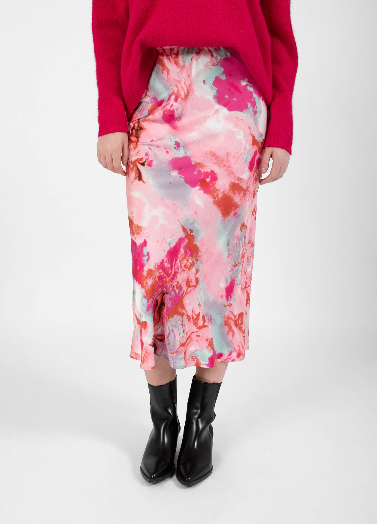CC HEART SKYLER MEDI NEDERDEL MED PRINT - Red/pink flower Online Hot Salg