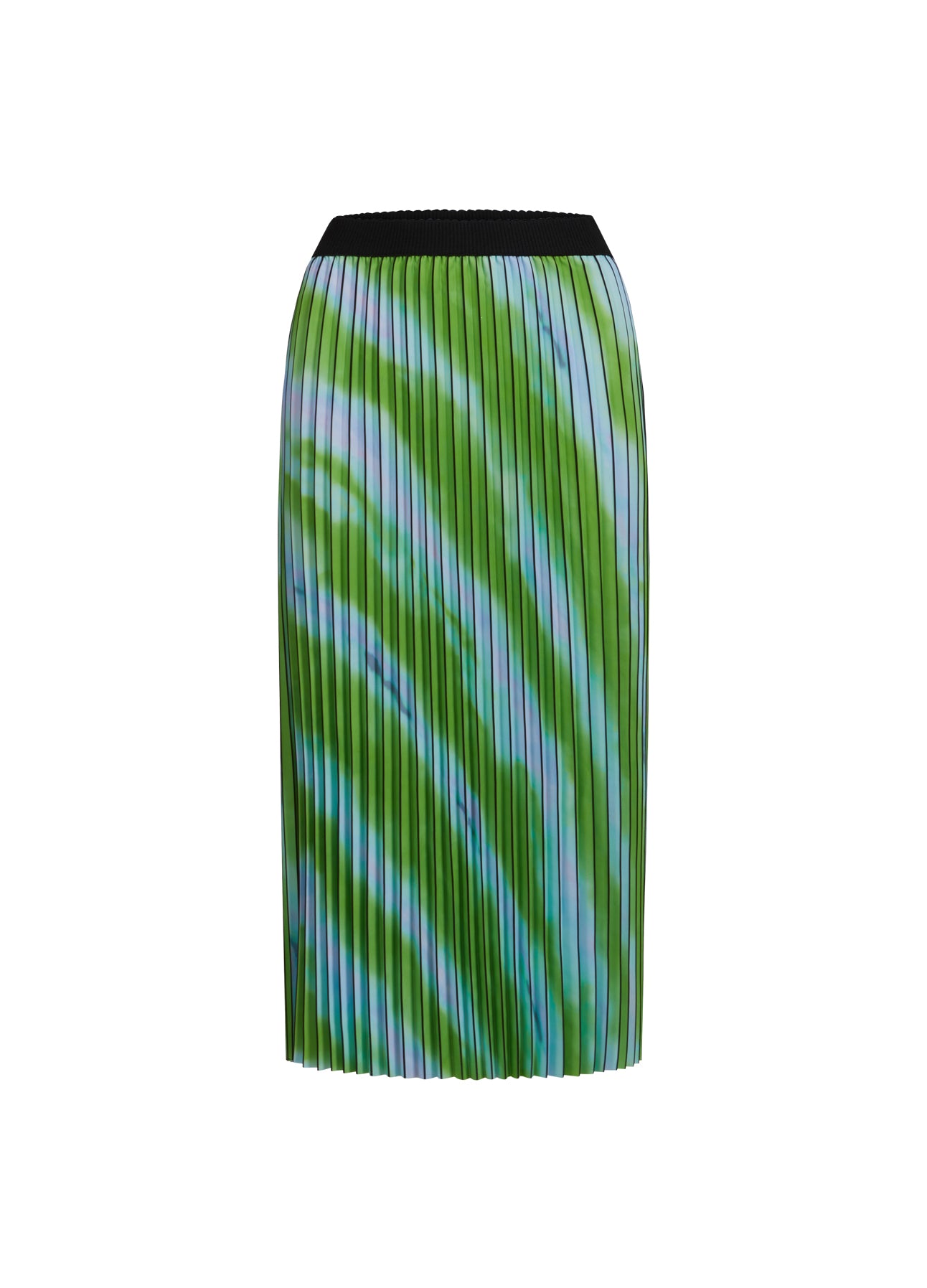 PLISSERET NEDERDEL M. FADED STRIPE PRINT - Faded stripe print