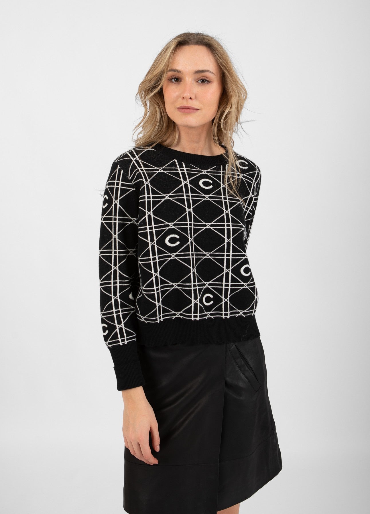 SEAWOOL MED LOGO - Black/creme